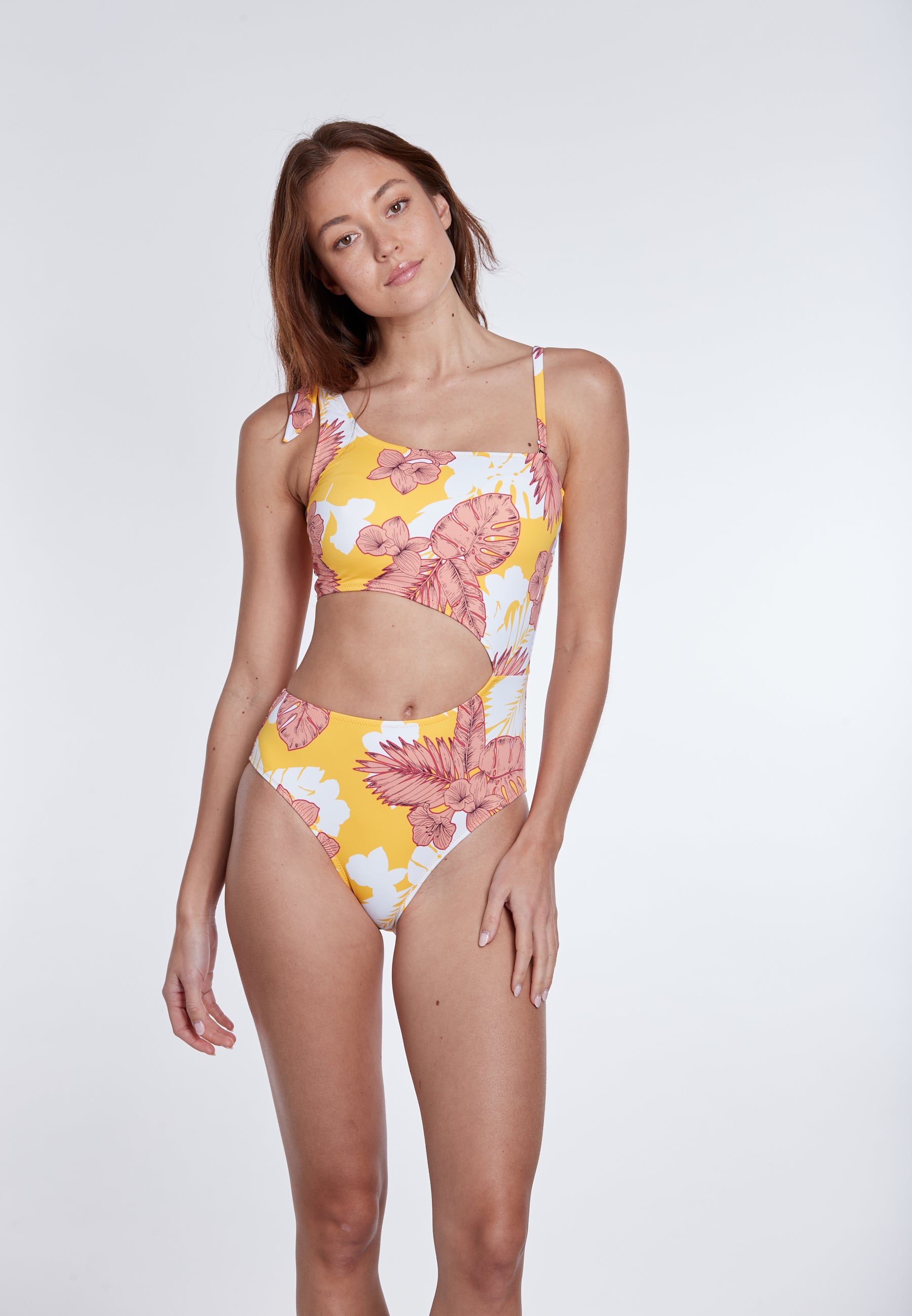 olympia-bloom-one-shoulder-swimsuit-badeanzug-floral-mit-cut-out image 2