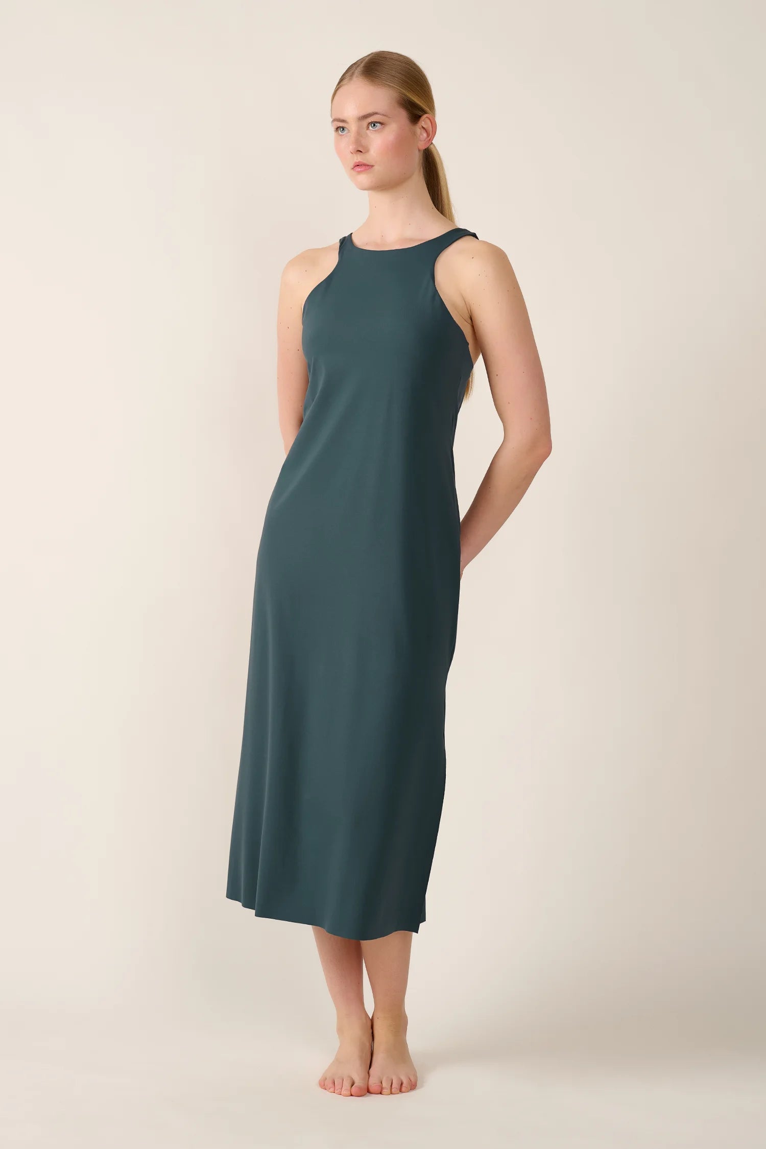 mymarini-swimmy-dress-classics-wendbares-sport-sommerkleid-in-schwarz-grau image 4