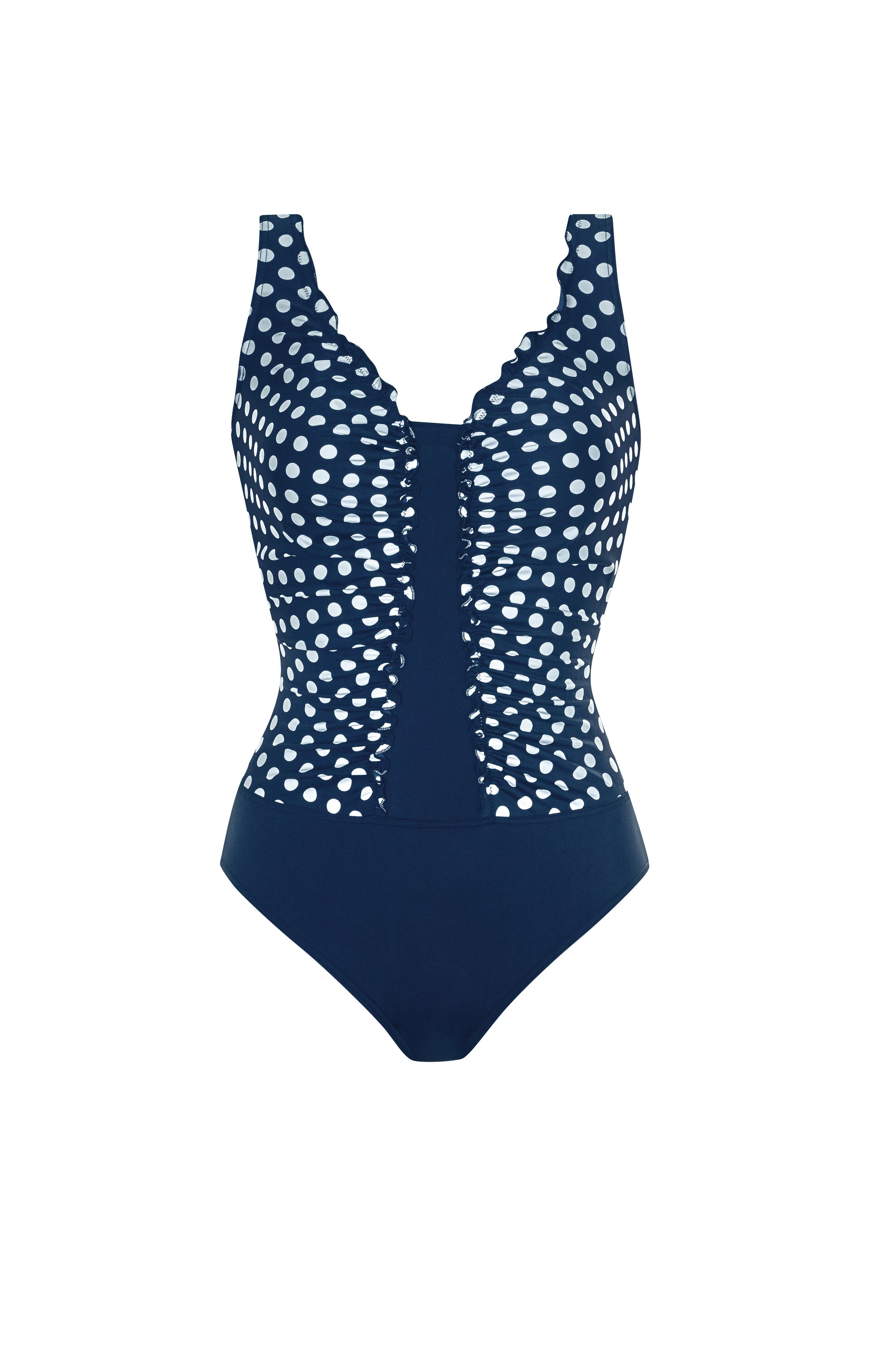 sunmarin-maritime-dots-badeanzug-navy-mit-retro-punkten image 6
