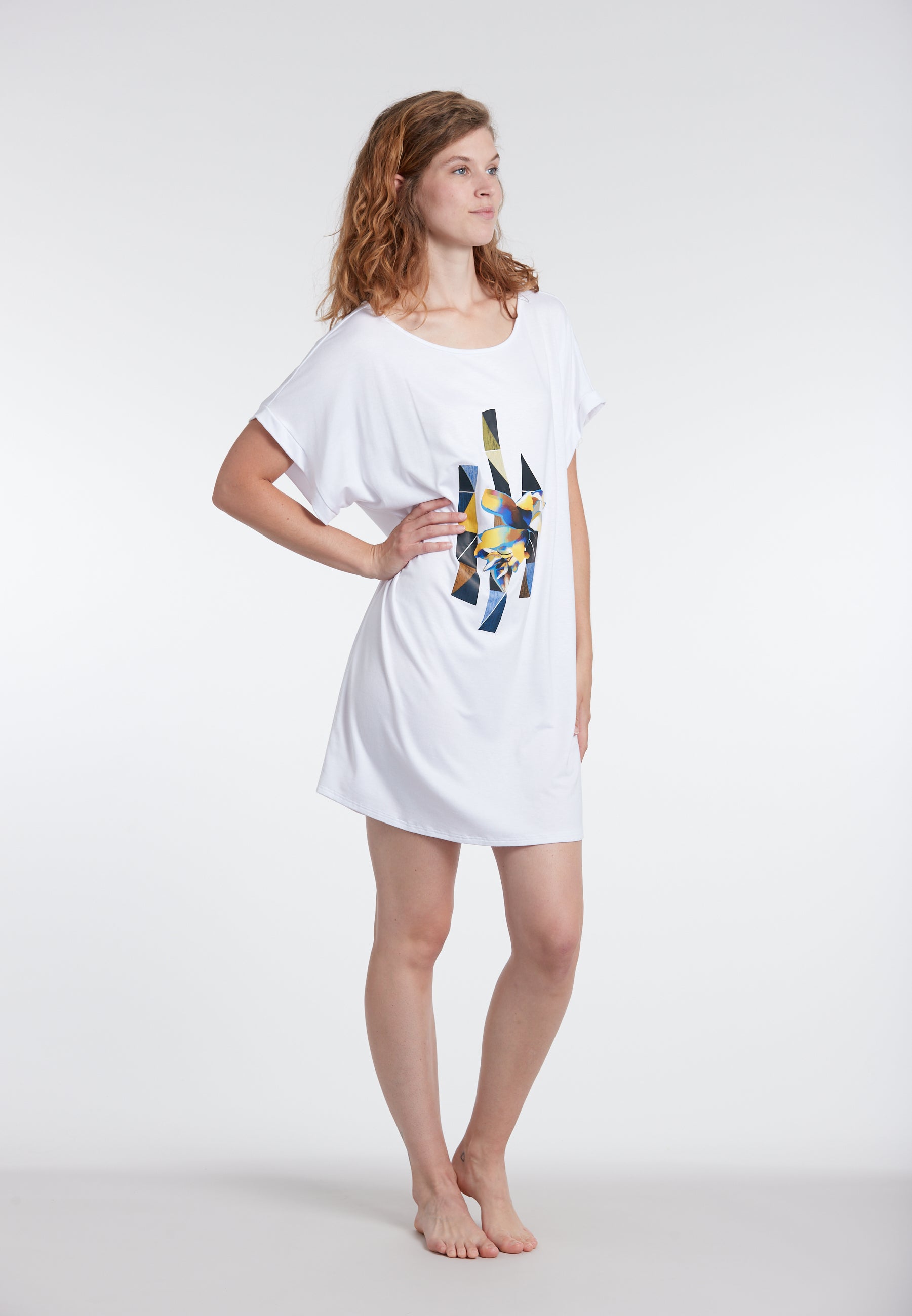 sunflair-solid-print-shirt-wei-geo-print-strandshirt-oversize image 6