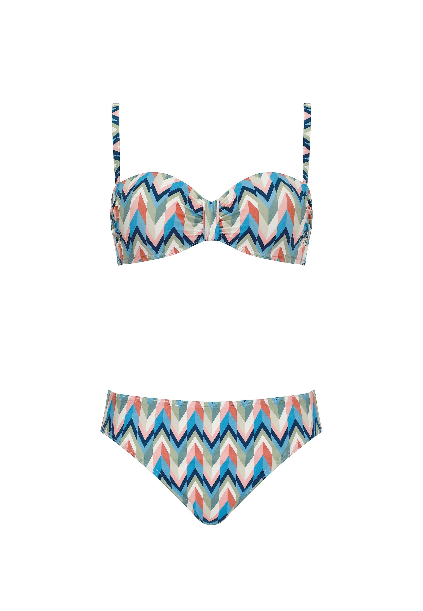 olympia-chevron-bandeau-set-bikini-set image 4