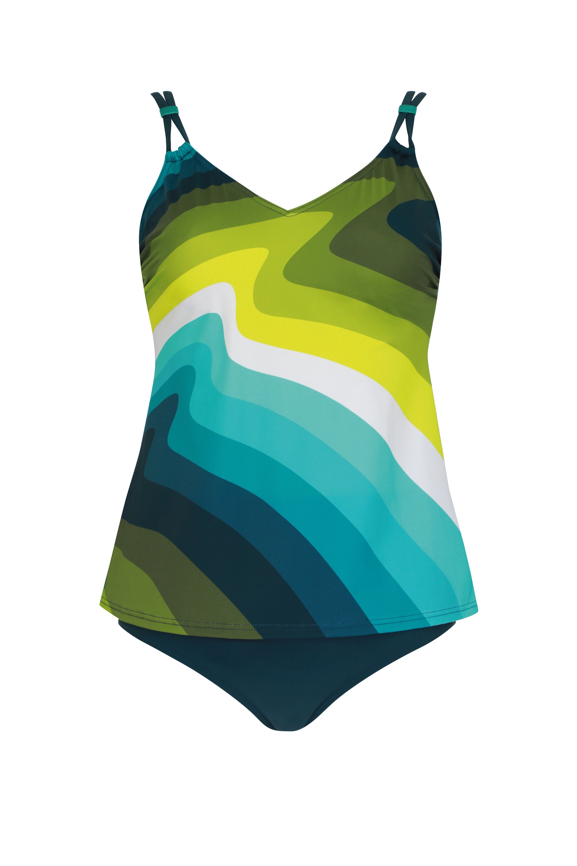 sunflair-colorblocking-reef-tankini-set-aqua-lime image 7