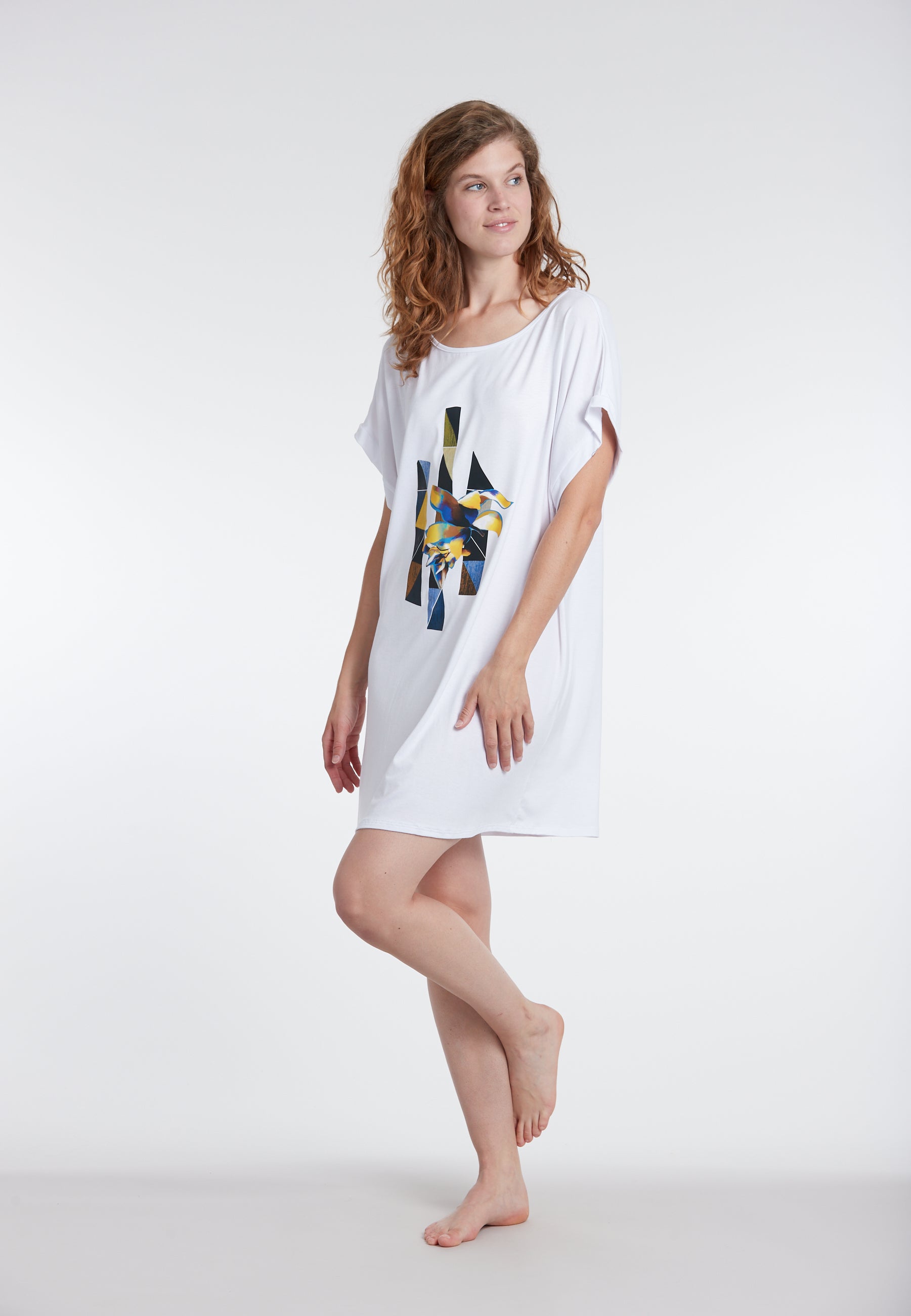 sunflair-solid-print-shirt-wei-geo-print-strandshirt-oversize image 8