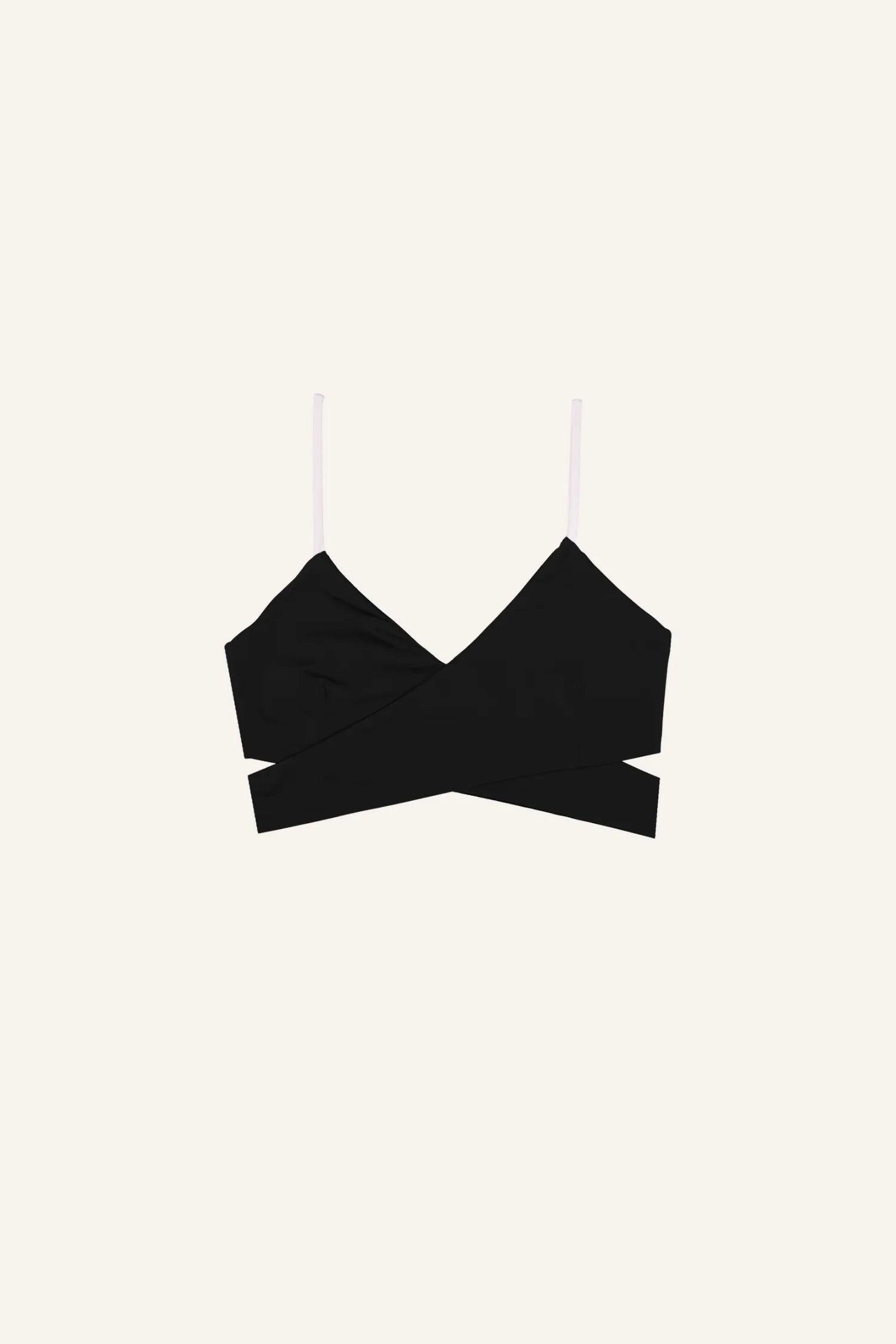 mymarini-wrap-top-classics-bikinitop-wickeloptik-wendbar-black-grey-white image 1