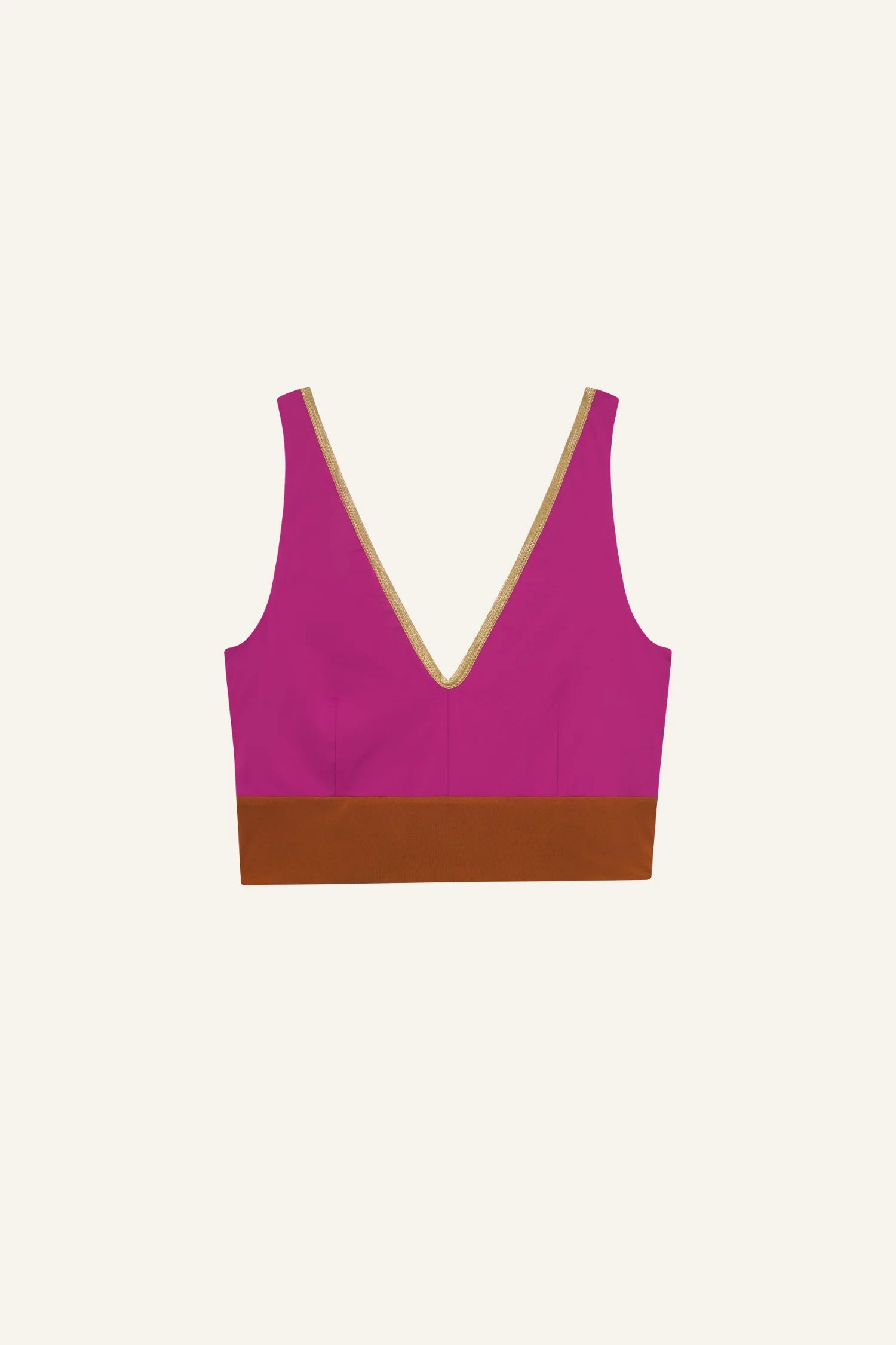 mymarini-yoga-top-shine-bikinitop-mit-v-ausschnitt-und-goldtrim-l-nger-geschnitt image 5