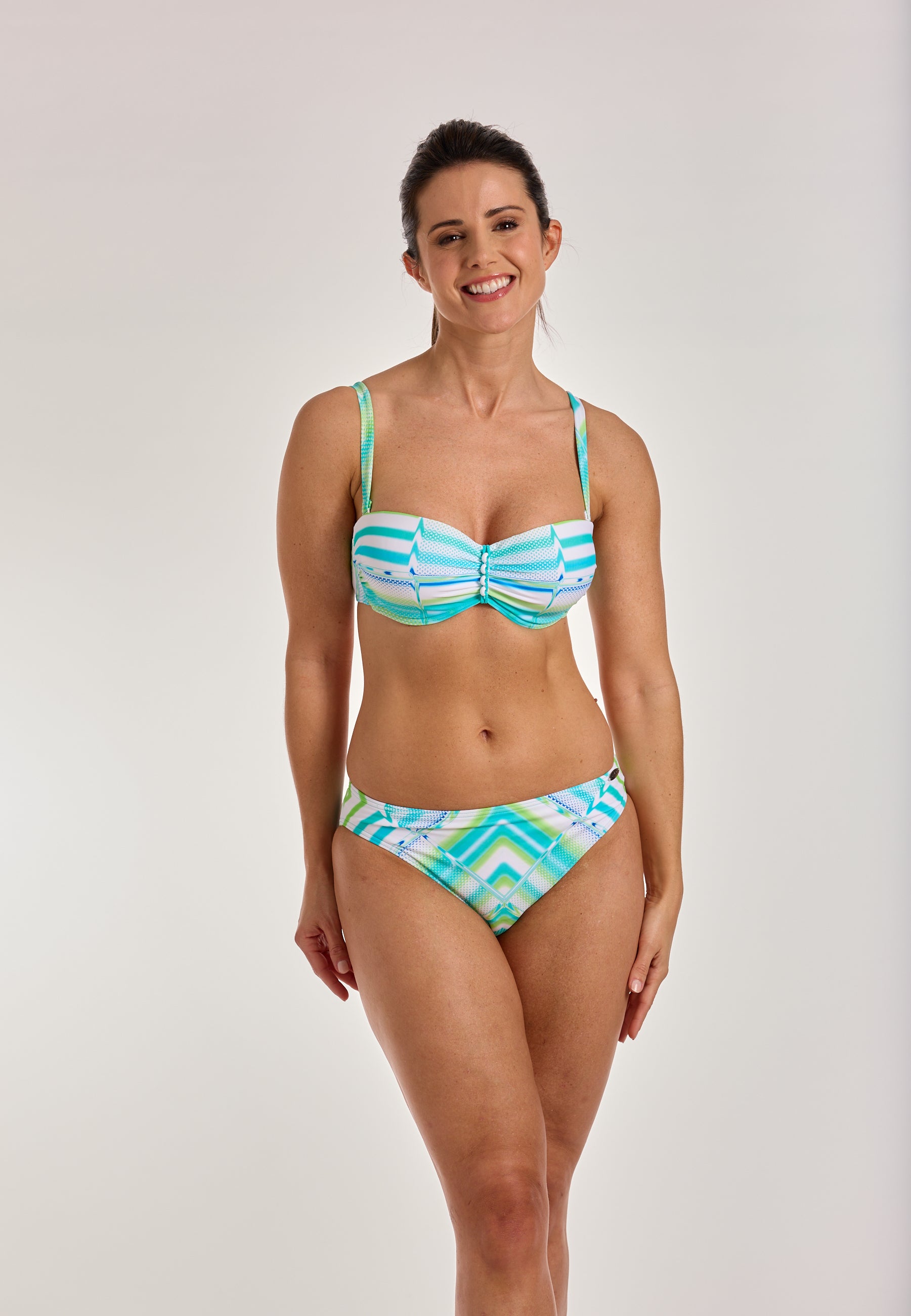 sunflair-radiant-lines-set-bandeau-bikini-set-t-rkis-gr-n-grafik image 4