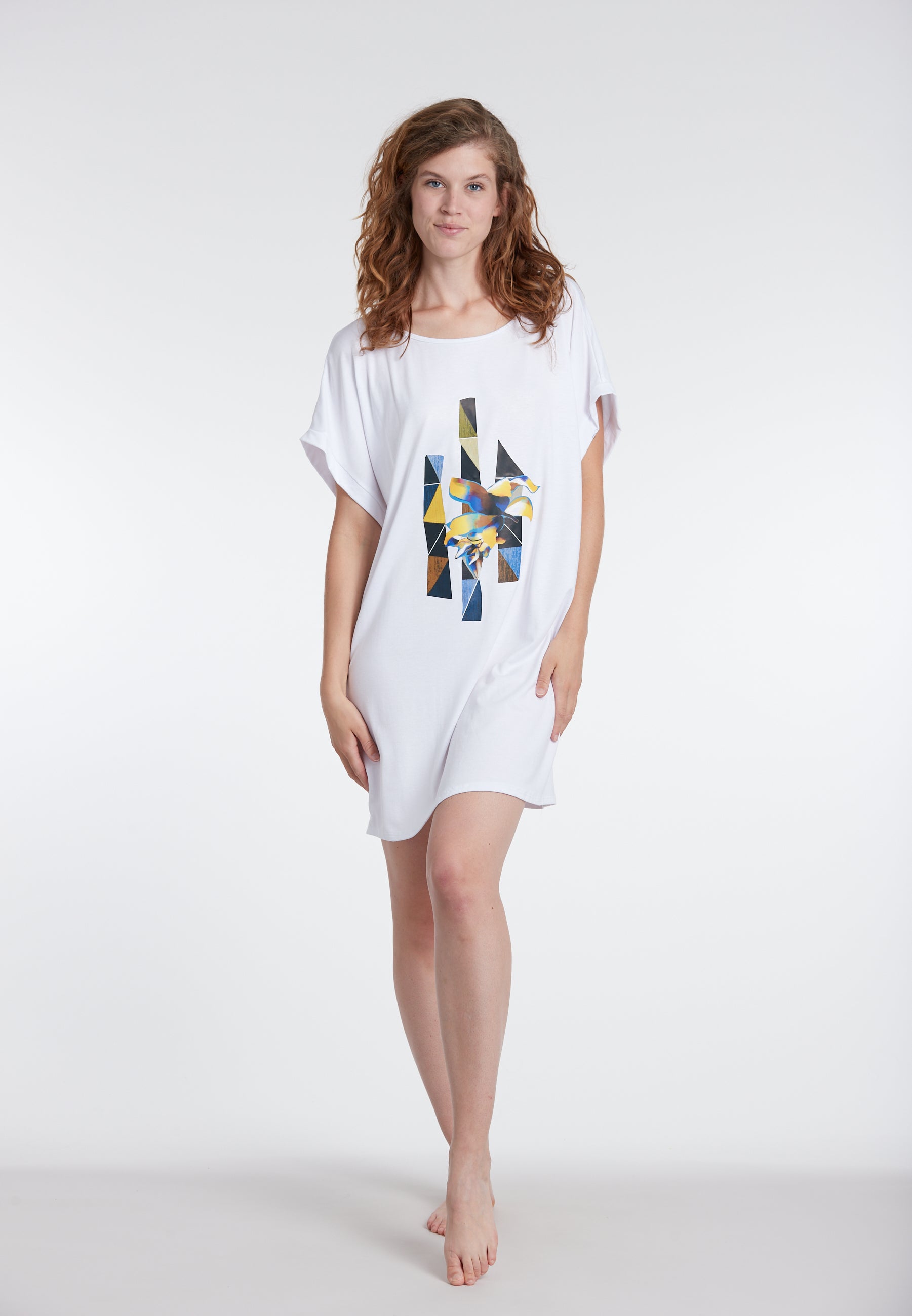 sunflair-solid-print-shirt-wei-geo-print-strandshirt-oversize image 3