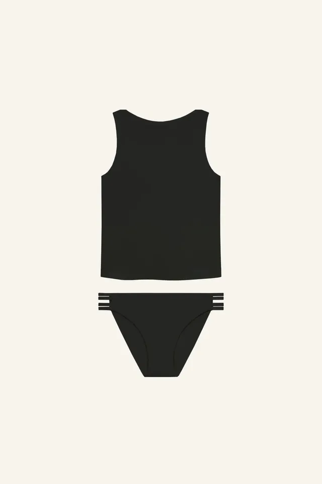 mymarini-tankini-set-black-zweiteiler-tankinitop-ribbon-pants image 1