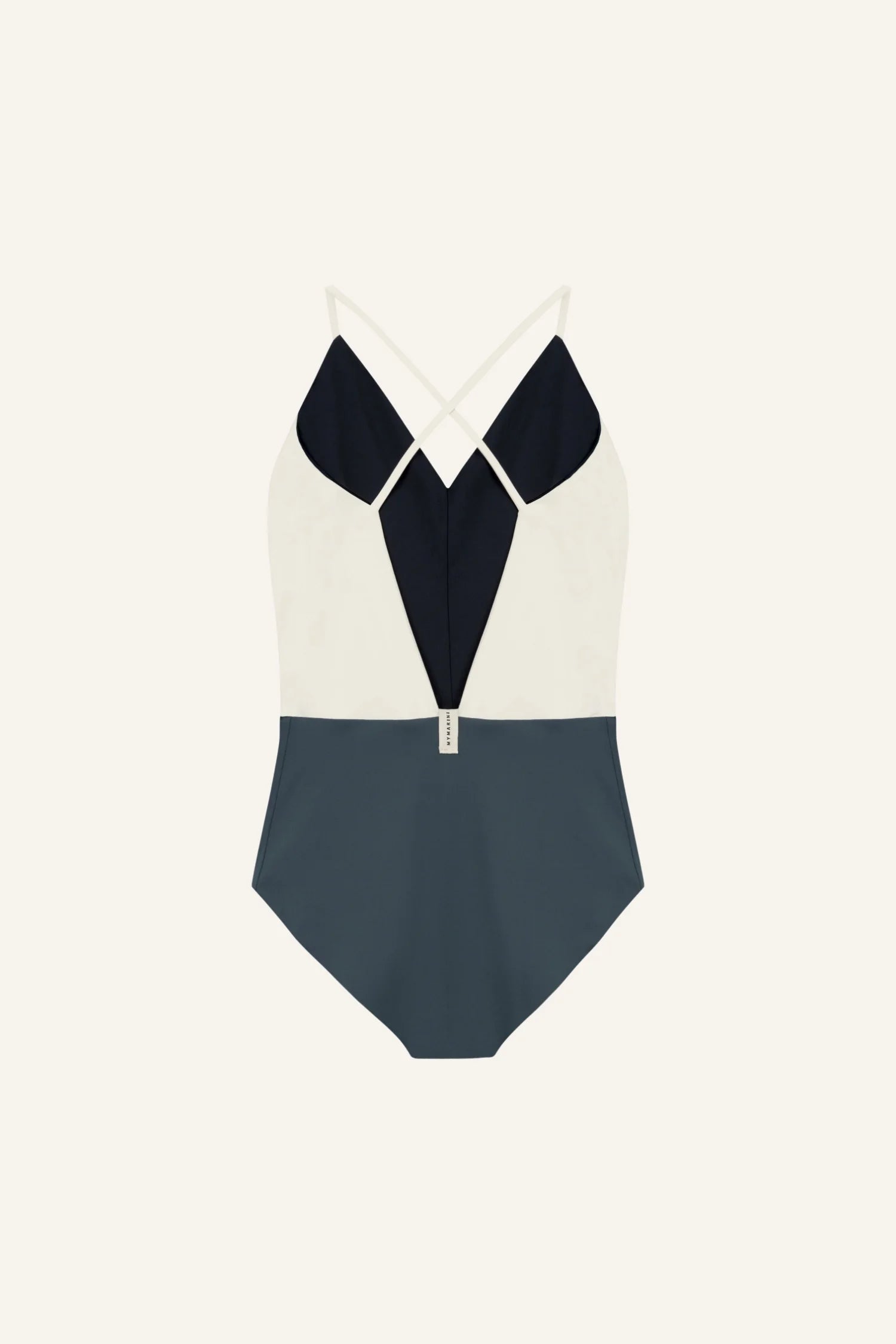 mymarini-summersuit-classics-einteiler-badeanzug-mit-v-ausschnitt-wendbar image 2