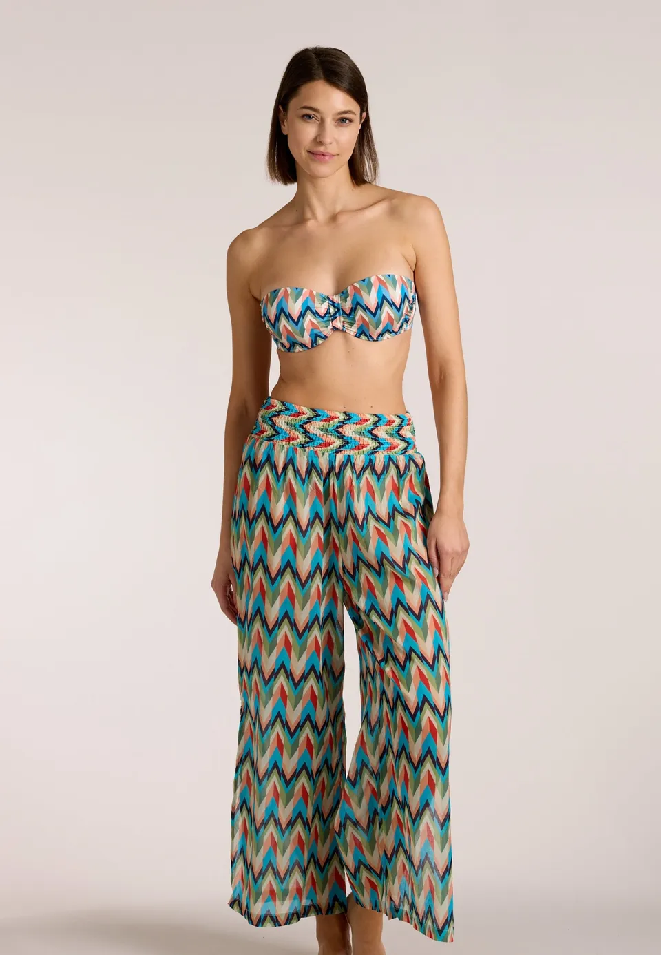 olympia-chevron-flow-beach-hose-mit-weitem-bein image 1