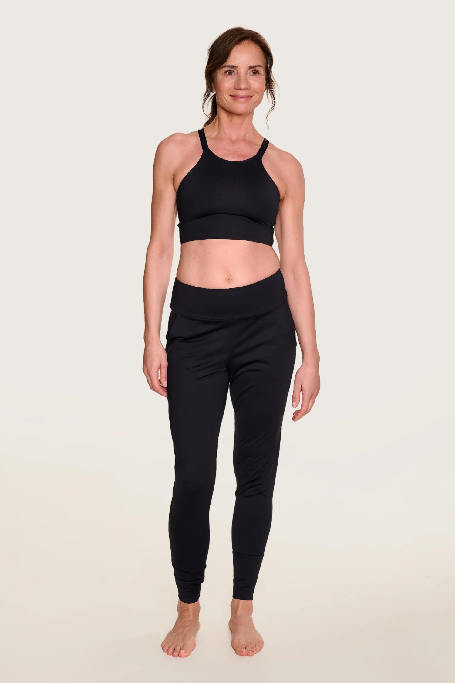 mymarini-loose-leggings-classics-weite-yoga-leggings-black-grey-navy image 2
