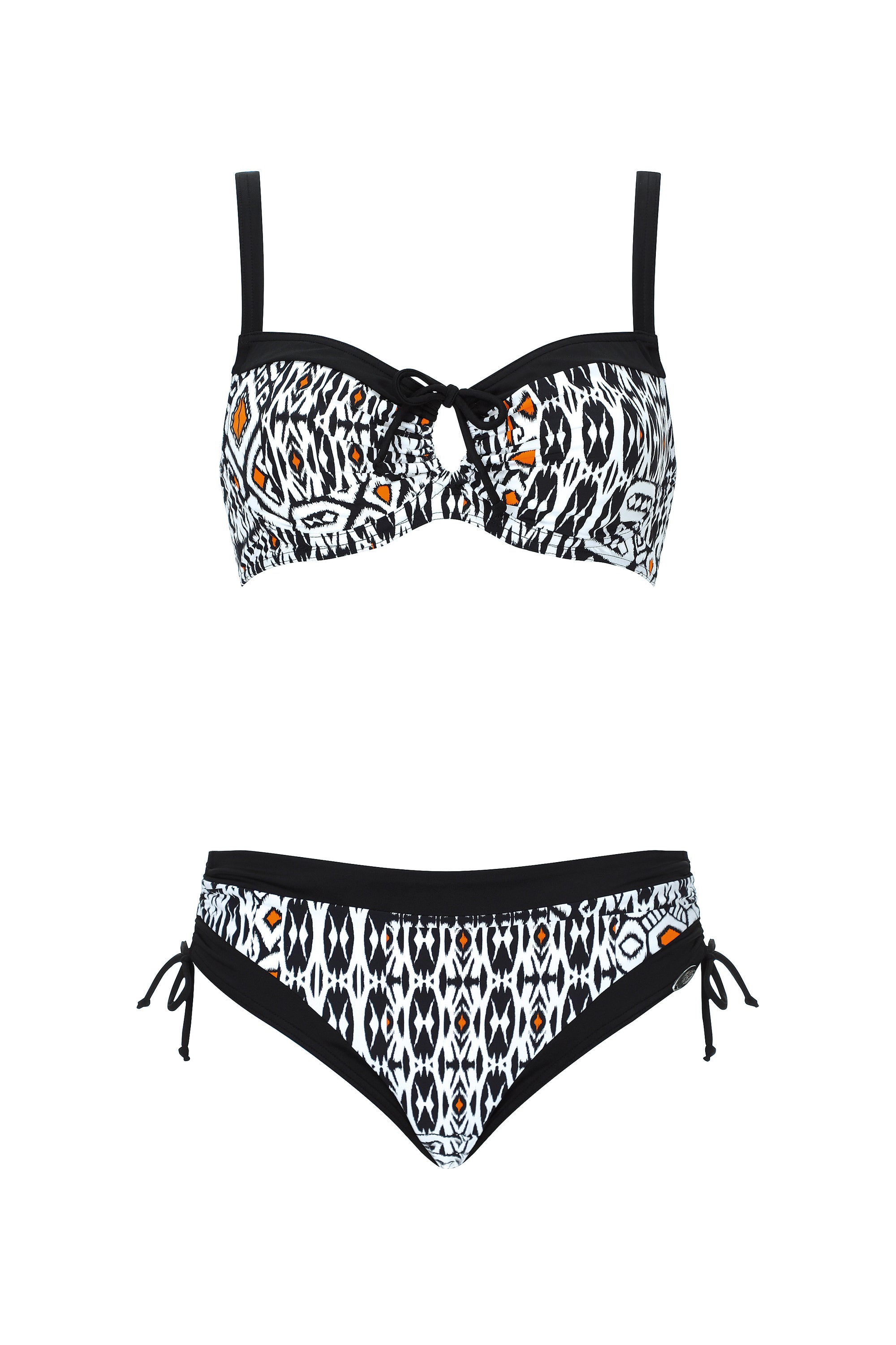 sunflair-ethno-black-white-set-bikini-mit-b-gel-und-verstellbarer-hose image 8