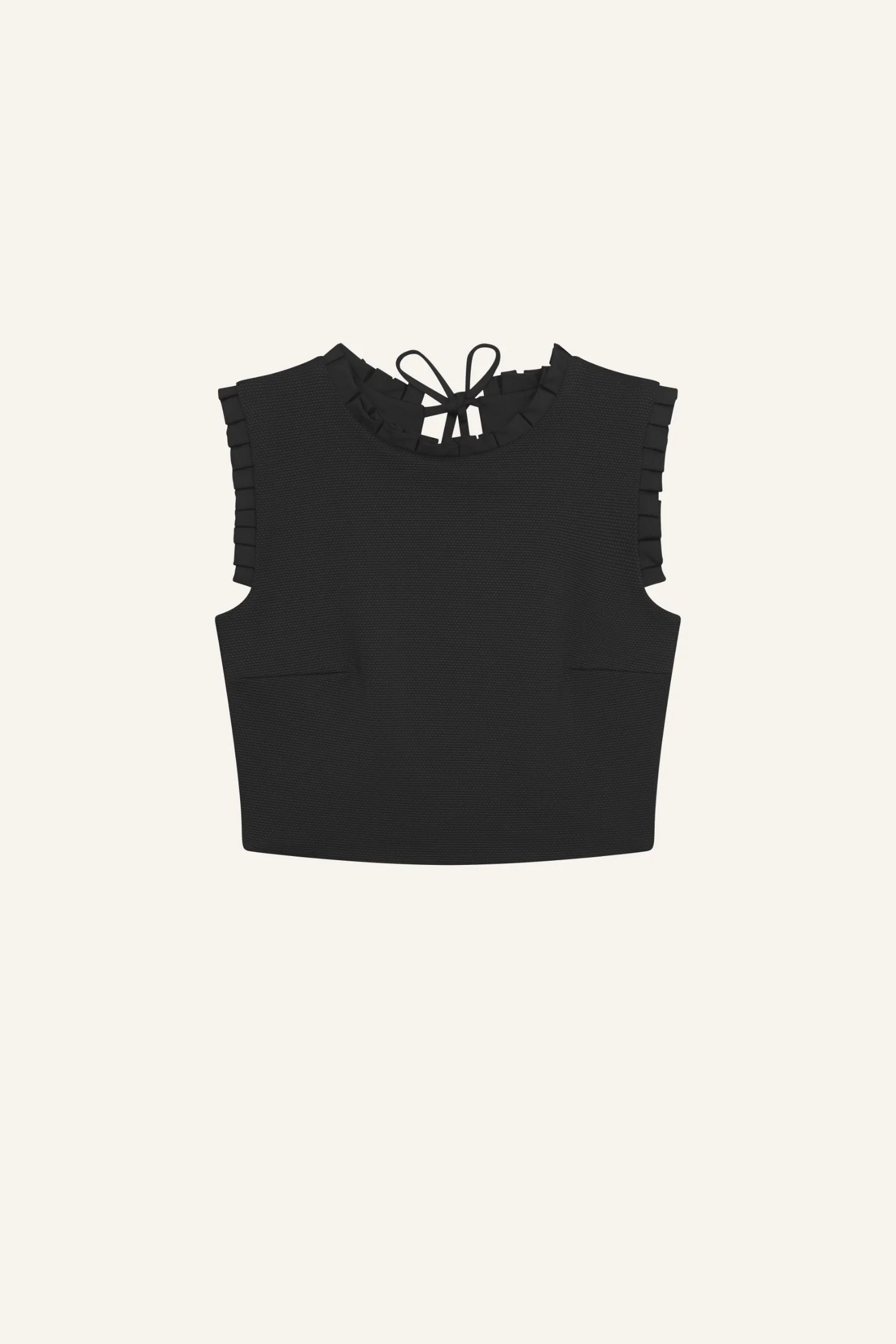 mymarini-top-no-3-bikini-oberteil-high-neck-schwarz-piqu image 3