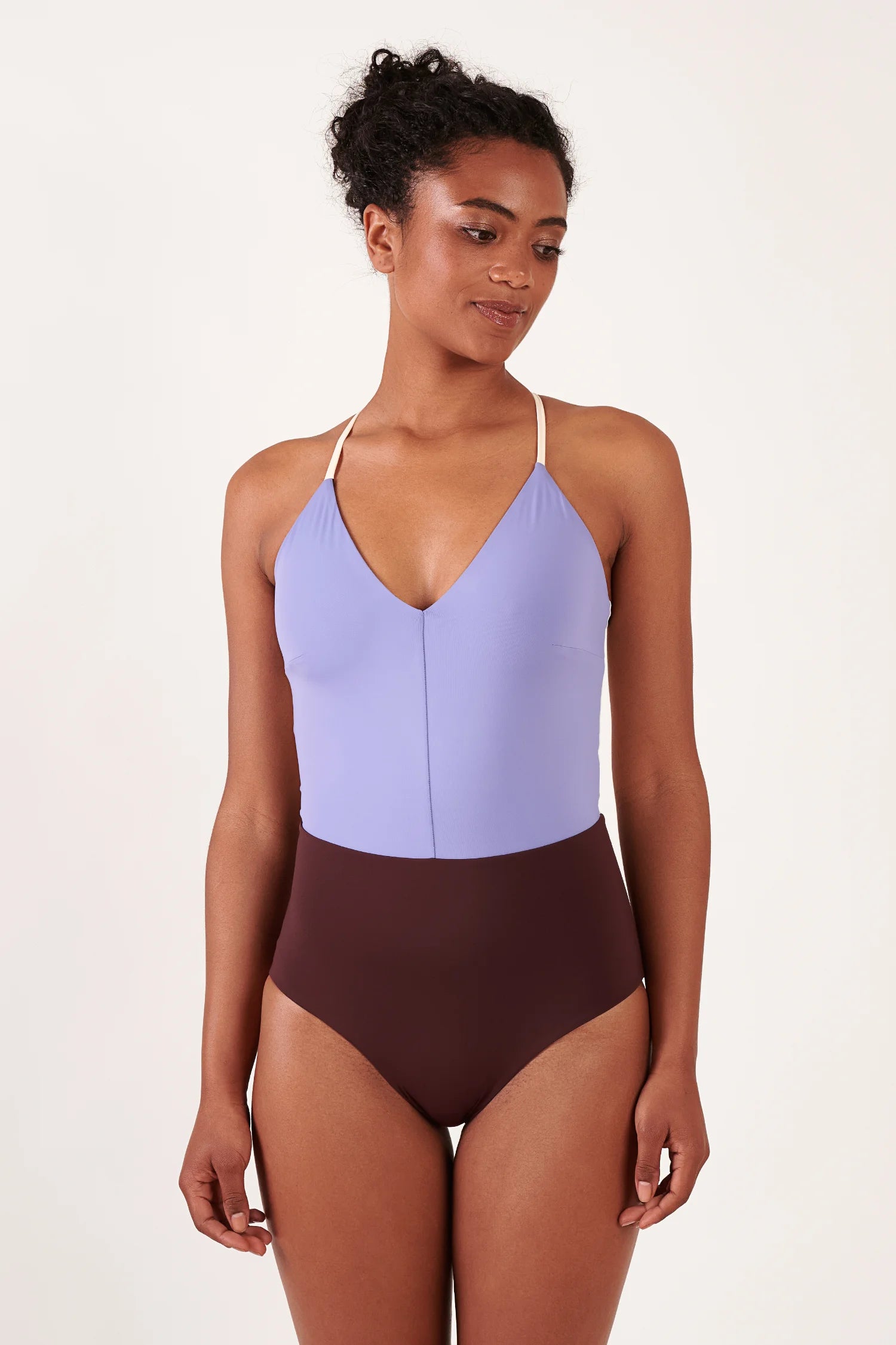 mymarini-summersuit-sportlicher-badeanzug-mit-v-ausschnitt-wendbar image 1