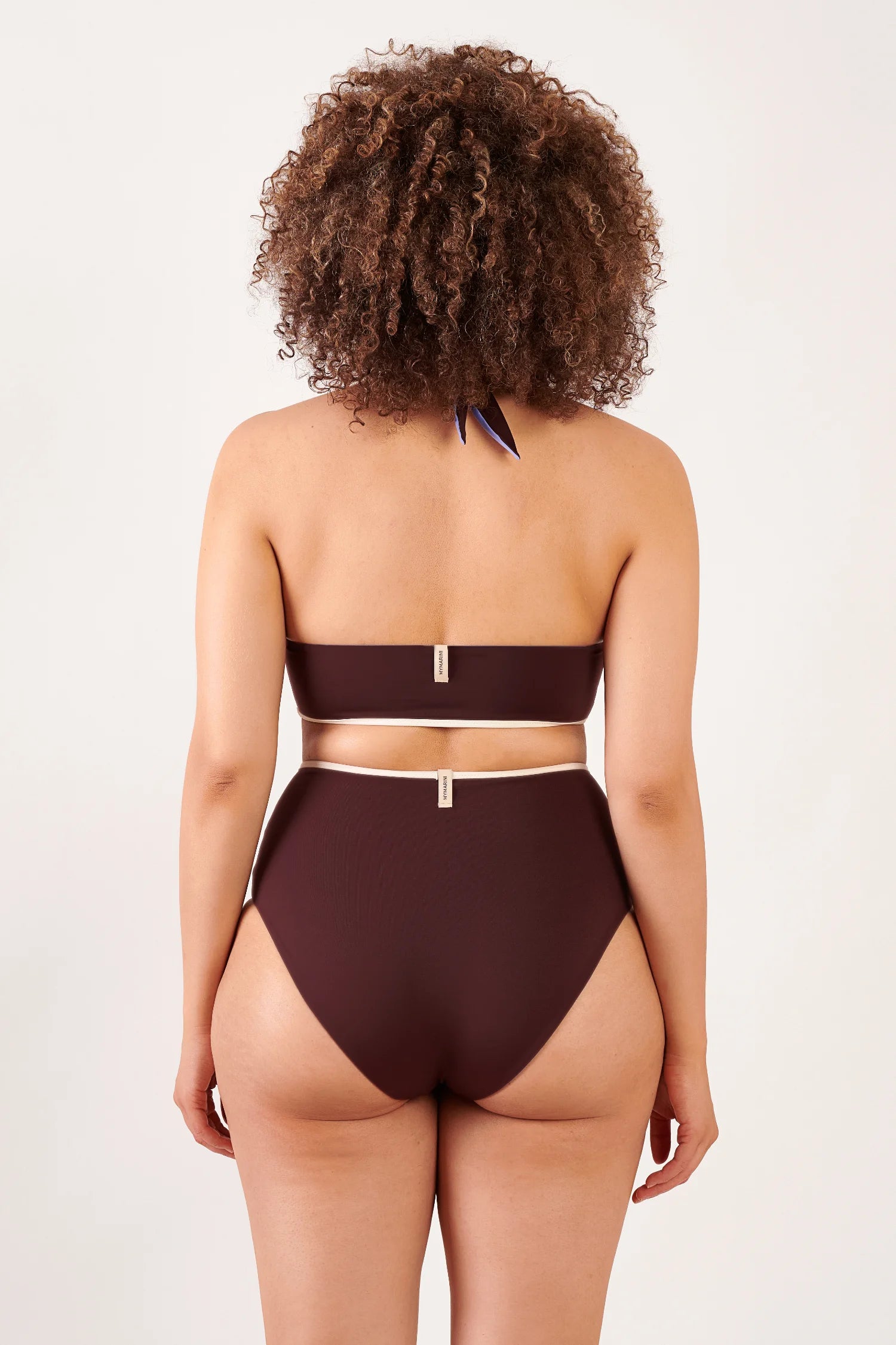 mymarini-highwaist-shorts-high-waist-bikinihose-mit-kontrastbund image 1