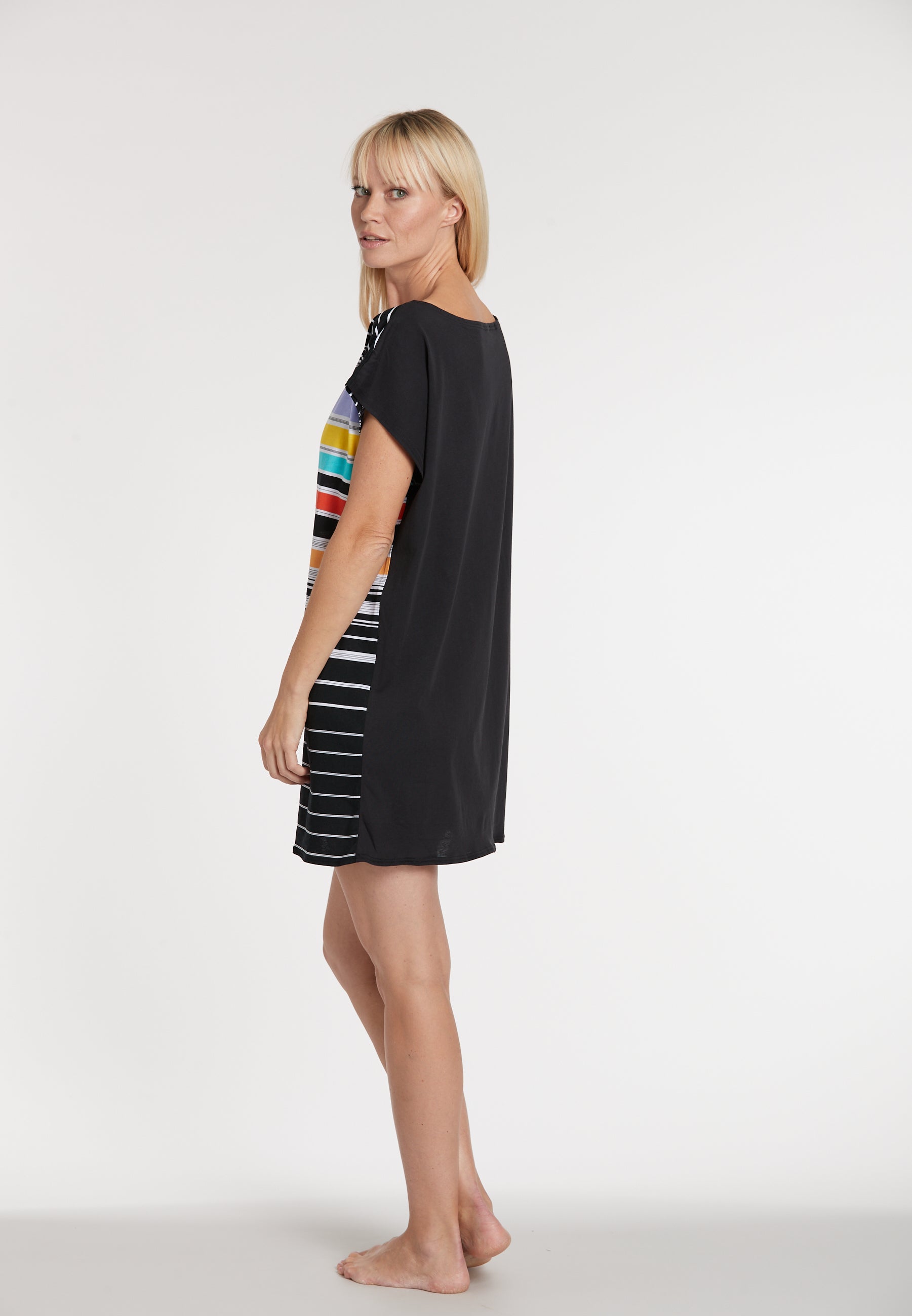 sunmarin-color-pop-strandkleid-streifen-berschnittene-rmel image 7