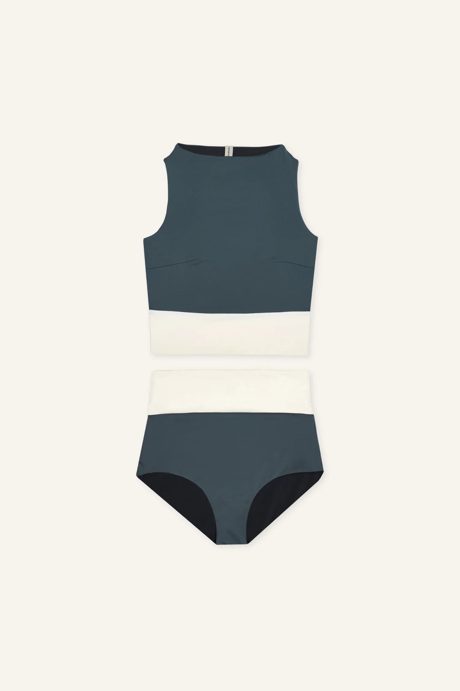 mymarini-surf-set-bikini-set-black-grey-white image 1