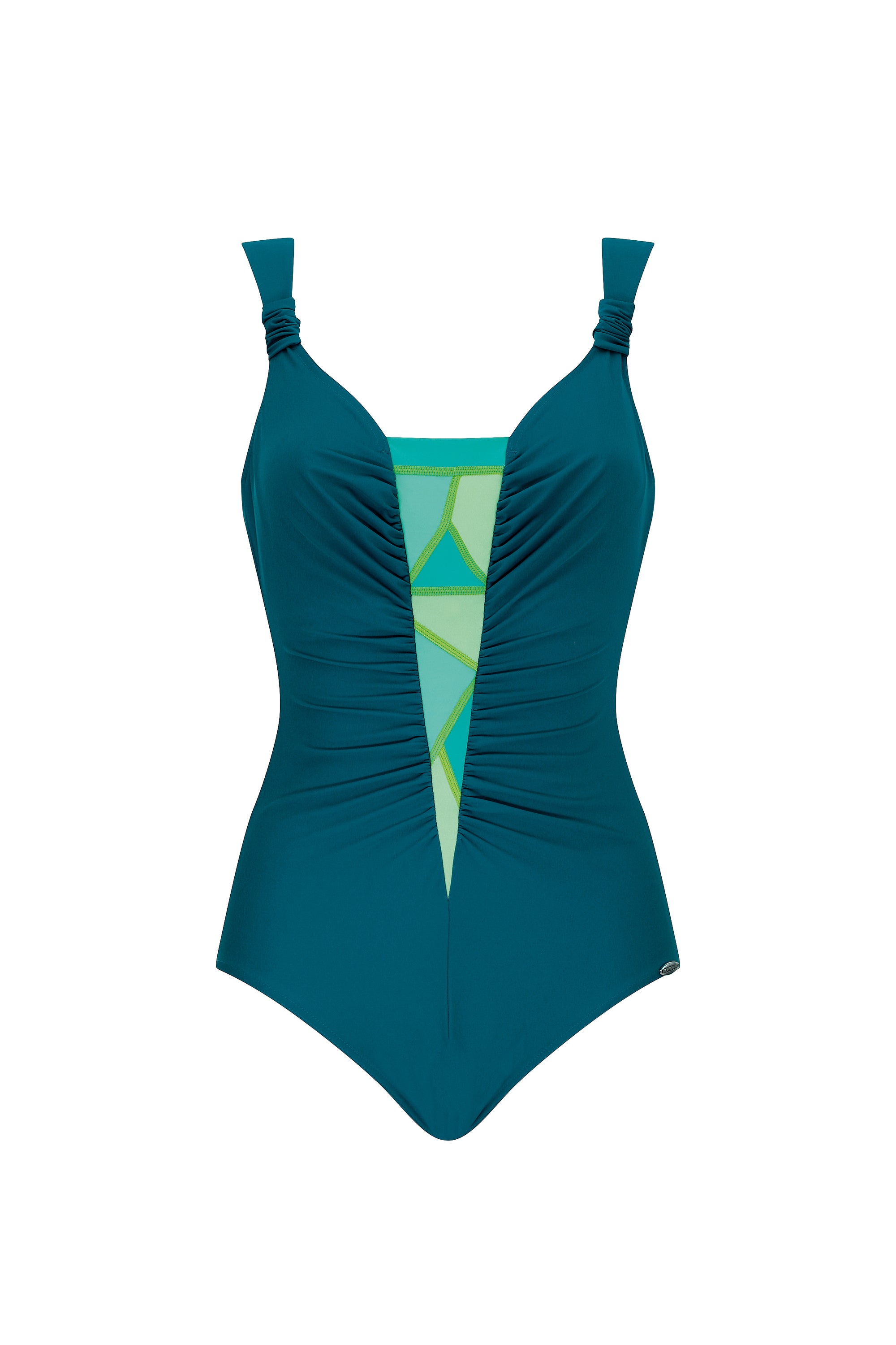 sunflair-radiant-lines-badeanzug-petrol-v-insert image 5