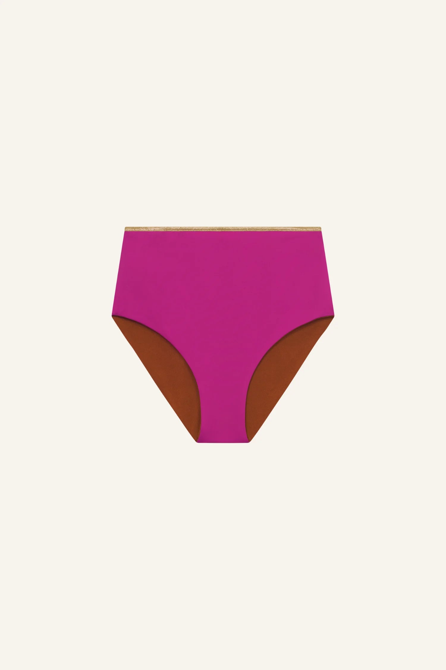 mymarini-highwaist-shorts-shine-highwaist-bikinihose-goldtrim image 5
