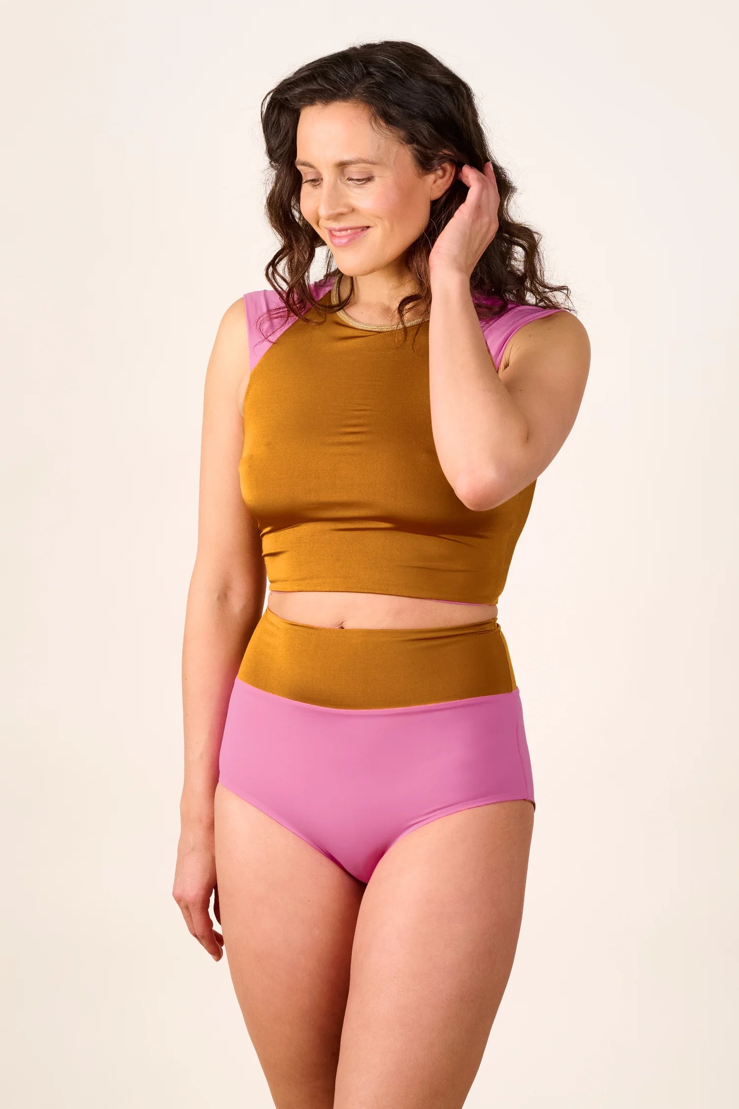 mymarini-surf-shorts-shine-memories-high-waist-bikinihose image 2