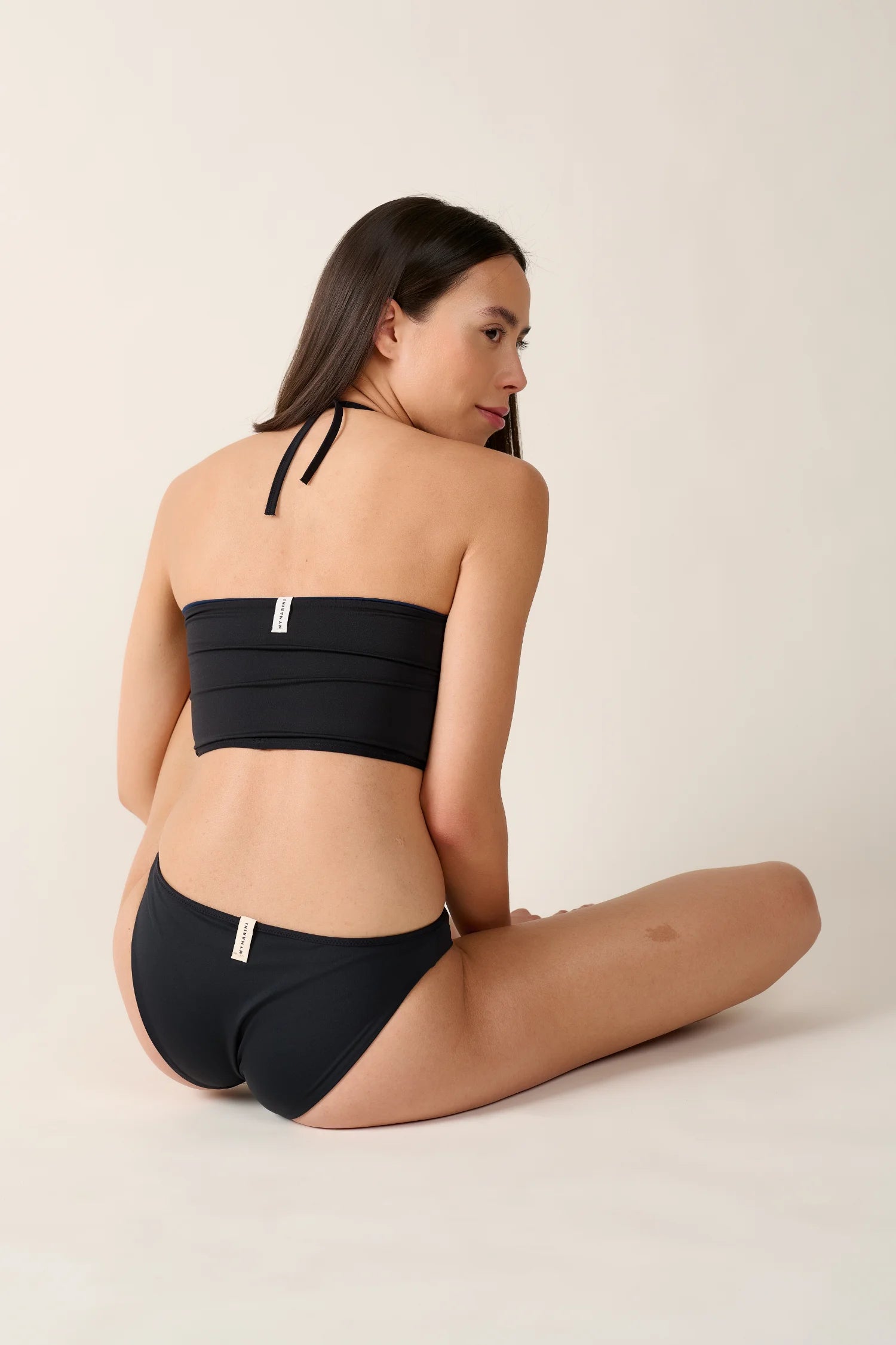 mymarini-grace-top-classics-bikini-oberteil-black-navy image 2