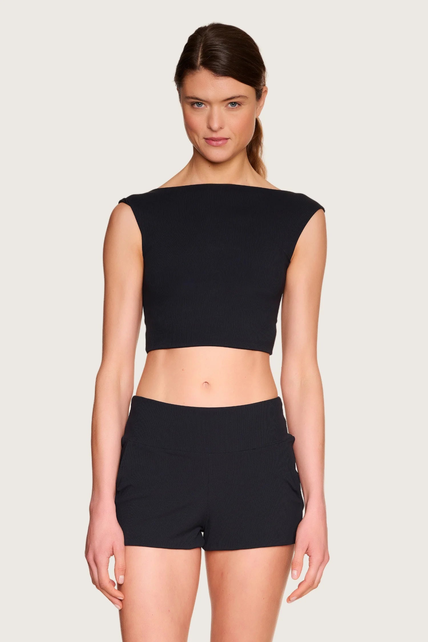 mymarini-loose-shorts-swim-apparel-shorts-braun-schwarz-off-white image 3