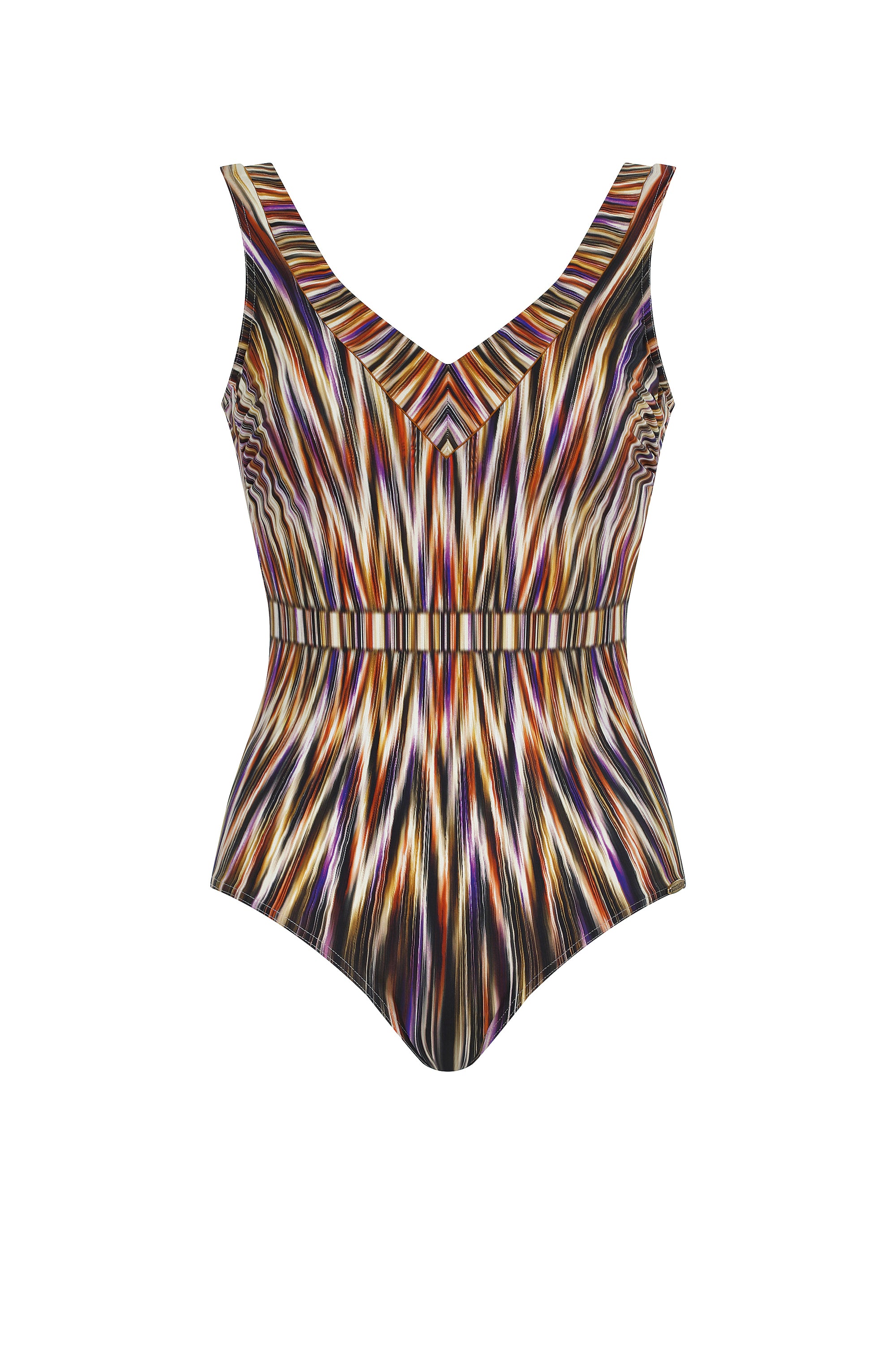 sunflair-bronze-glow-swimsuit-badeanzug-multicolor-print-mit-v-ausschnitt image 5