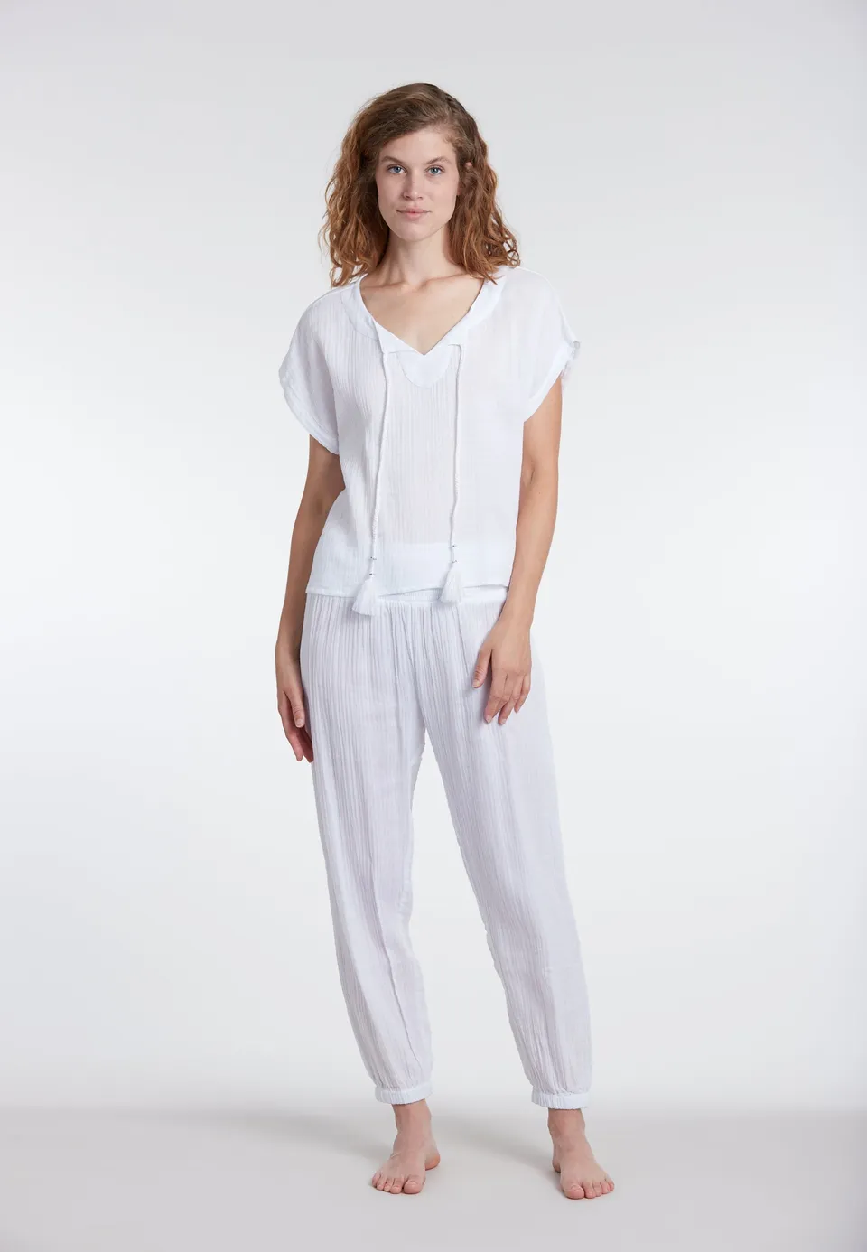sunflair-solid-pants-strandhose-wei-crinkle image 1