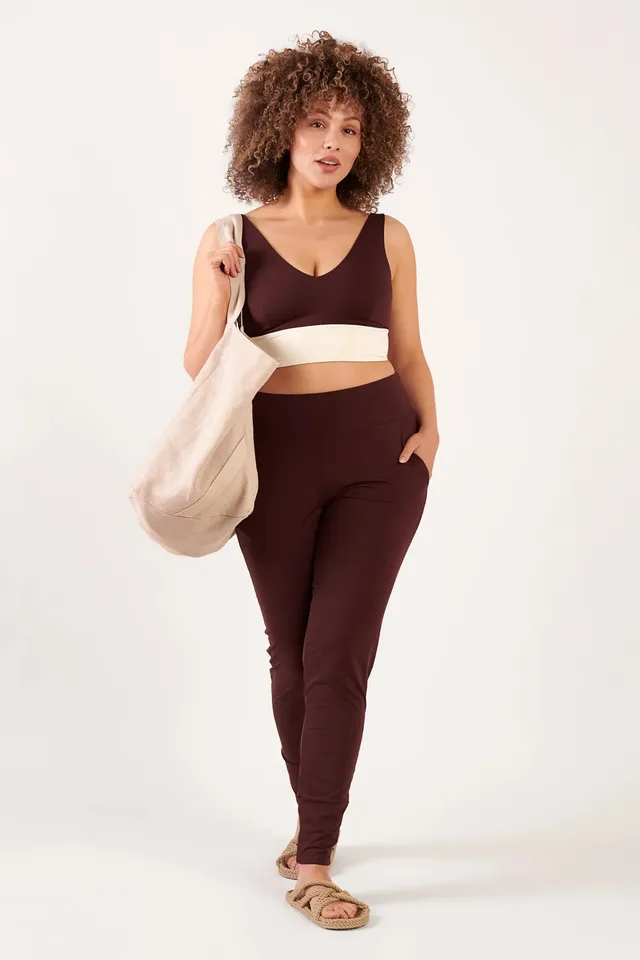 mymarini-loose-leggings-sport-und-freizeit-leggings-mit-taschen-weit-geschnitten image 1