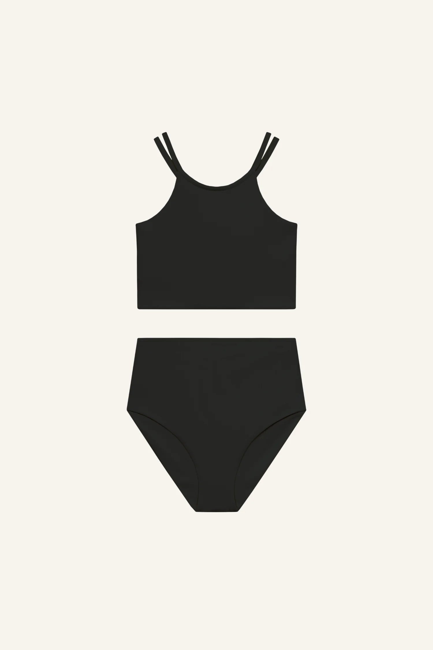 mymarini-grace-set-bikini-set-schwarz-longline-top-highwaist-shorts image 1