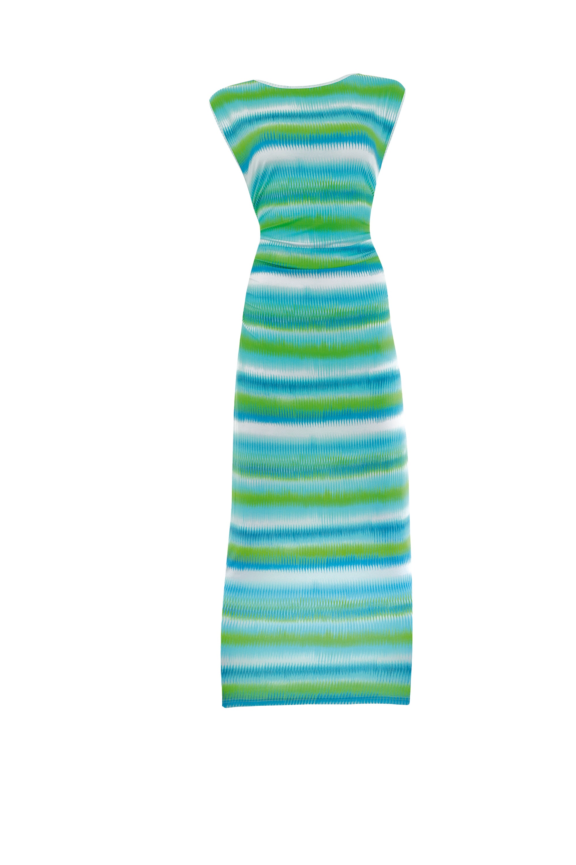 sunflair-seafoam-stripe-maxi-dress-streifen-aqua-gr-n-wei image 5