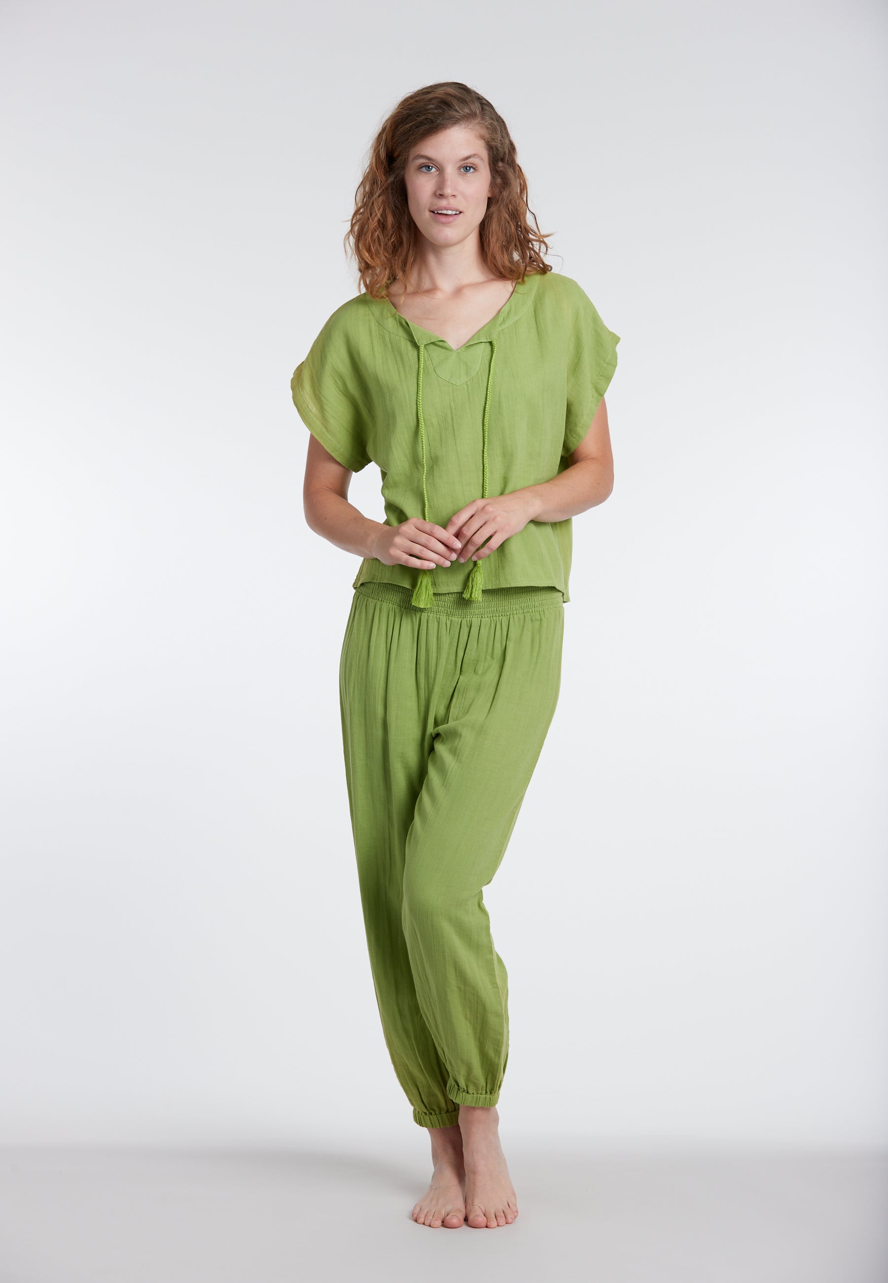 sunflair-solid-shirt-cover-up-in-wei-mit-crinkle-struktur image 8