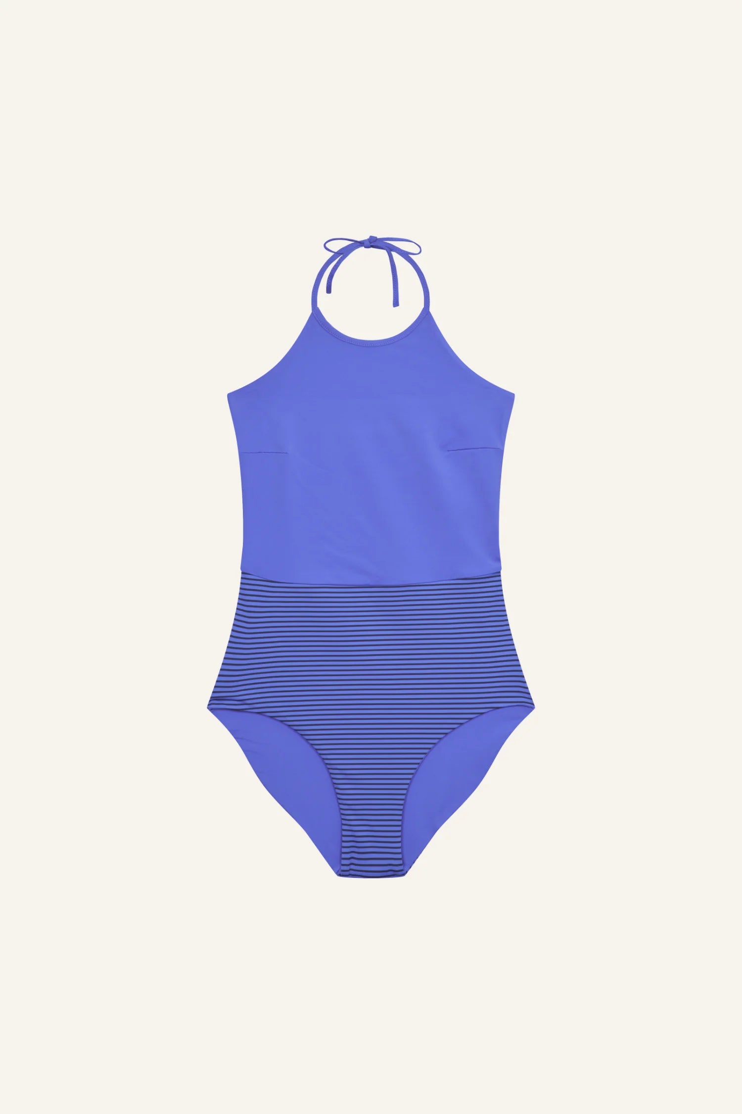 mymarini-gracebody-stripe-25-badeanzug-einteiler-mit-halterneck-und-hohem-aussch image 1