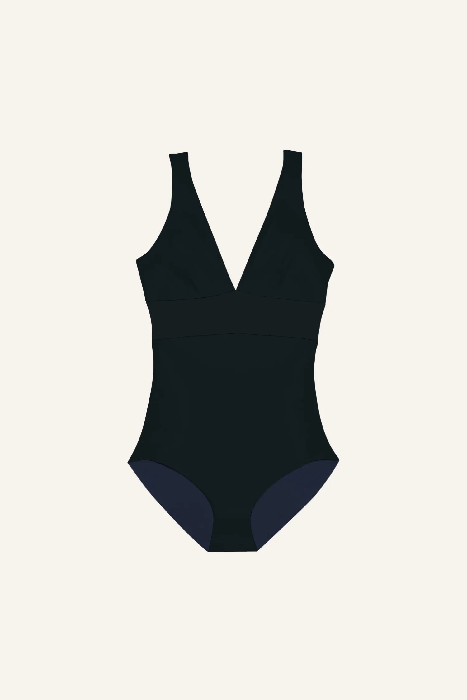 mymarini-plungesuit-classics-einteiler-tiefer-v-ausschnitt-kontrastbund image 8