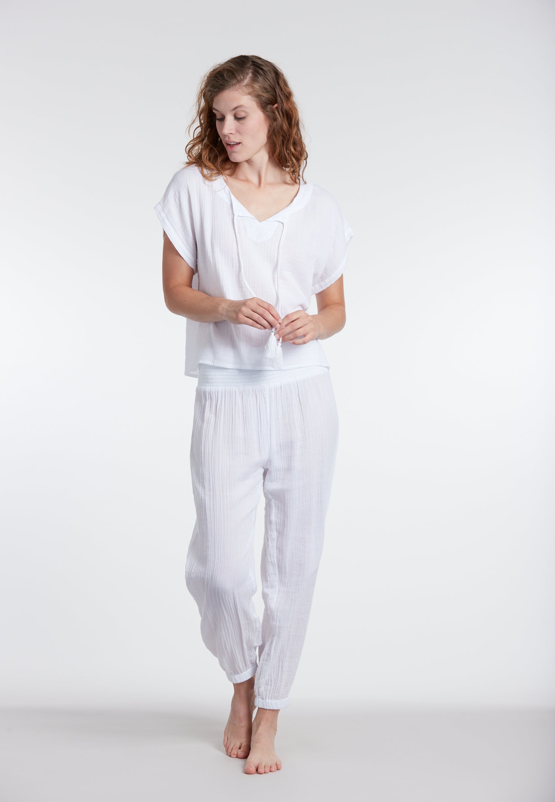 sunflair-solid-shirt-cover-up-in-wei-mit-crinkle-struktur image 2