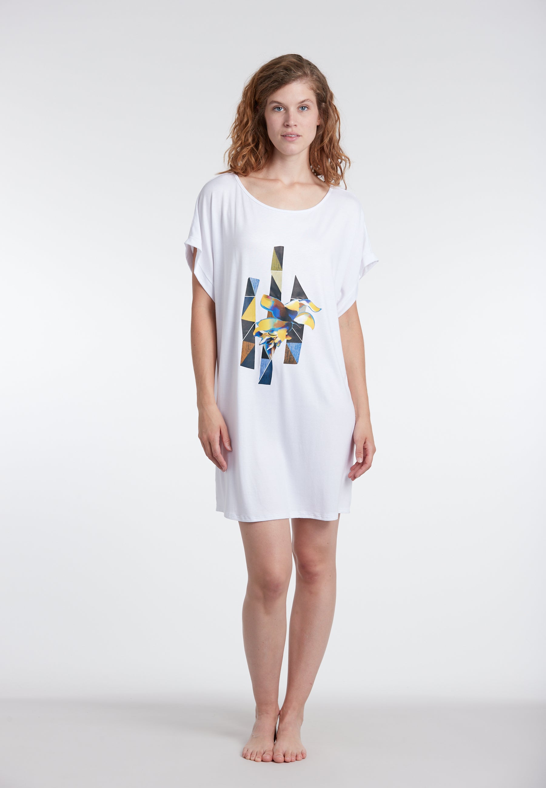 sunflair-solid-print-shirt-wei-geo-print-strandshirt-oversize image 1