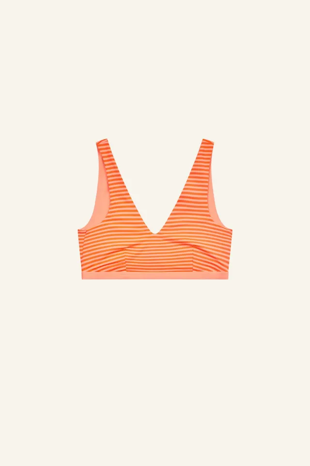 mymarini-yoga-bra-stripe-bikini-top-melon image 1