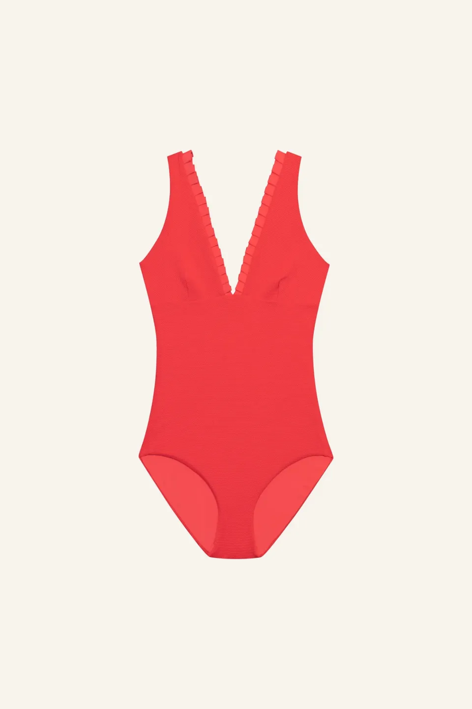 mymarini-swimsuit-no-2-rouge-badeanzug-mit-tiefem-v-ausschnitt-piqu image 1