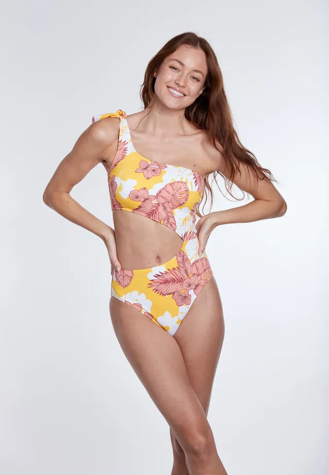 olympia-bloom-one-shoulder-swimsuit-badeanzug-floral-mit-cut-out image 1