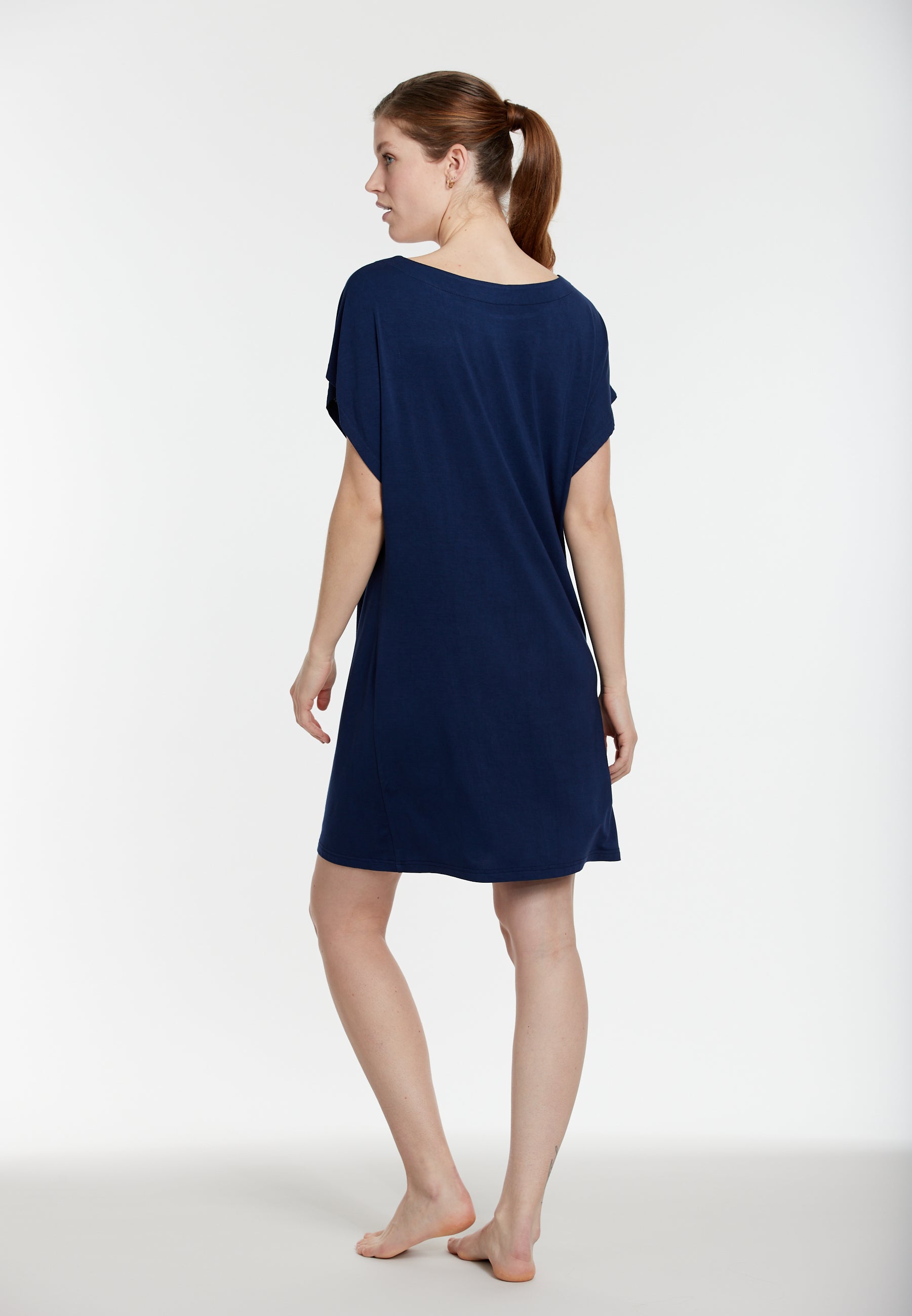 sunmarin-solid-azure-strandkleid-tiefblau-locker image 4