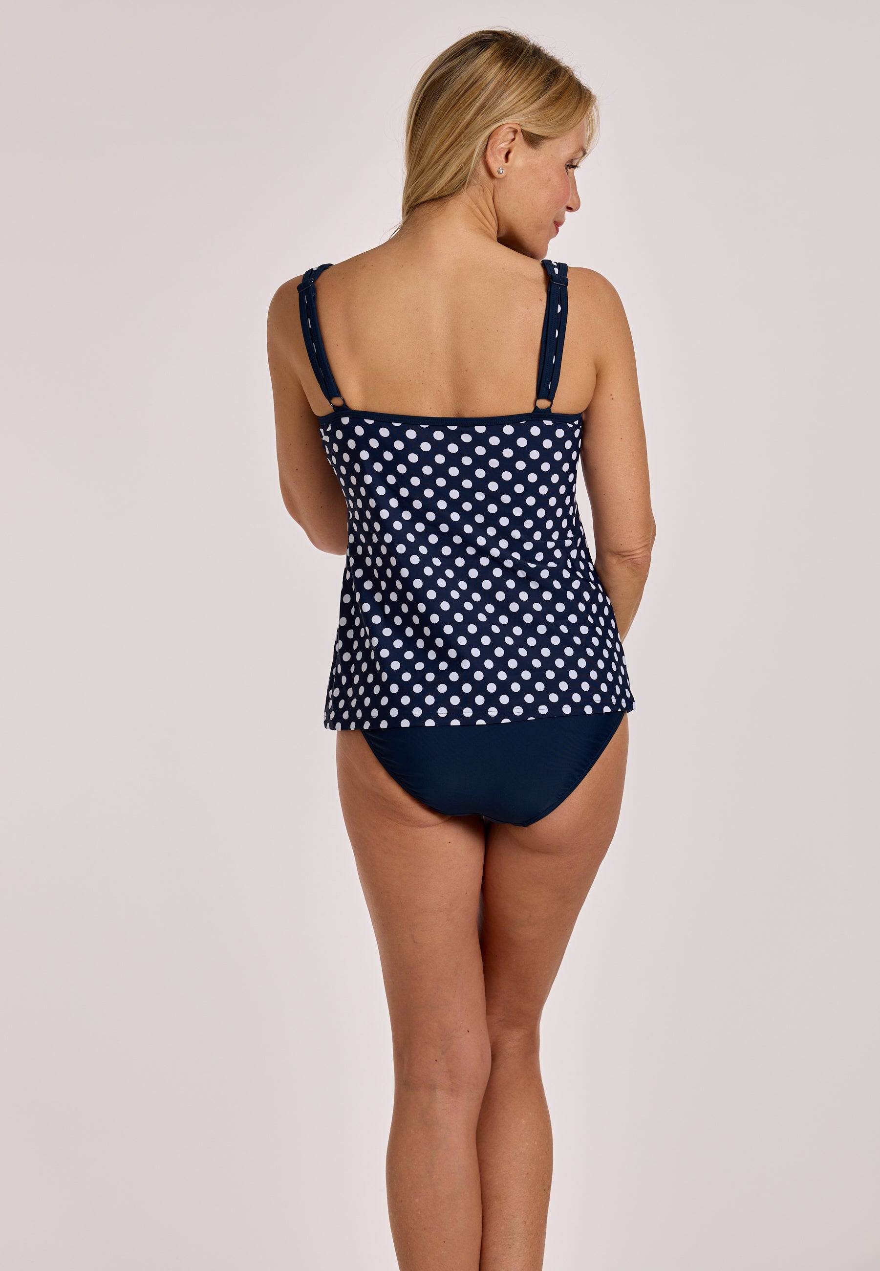 sunmarin-navy-dots-tankini-set-tupfen-top-mit-uni-unterteil image 3