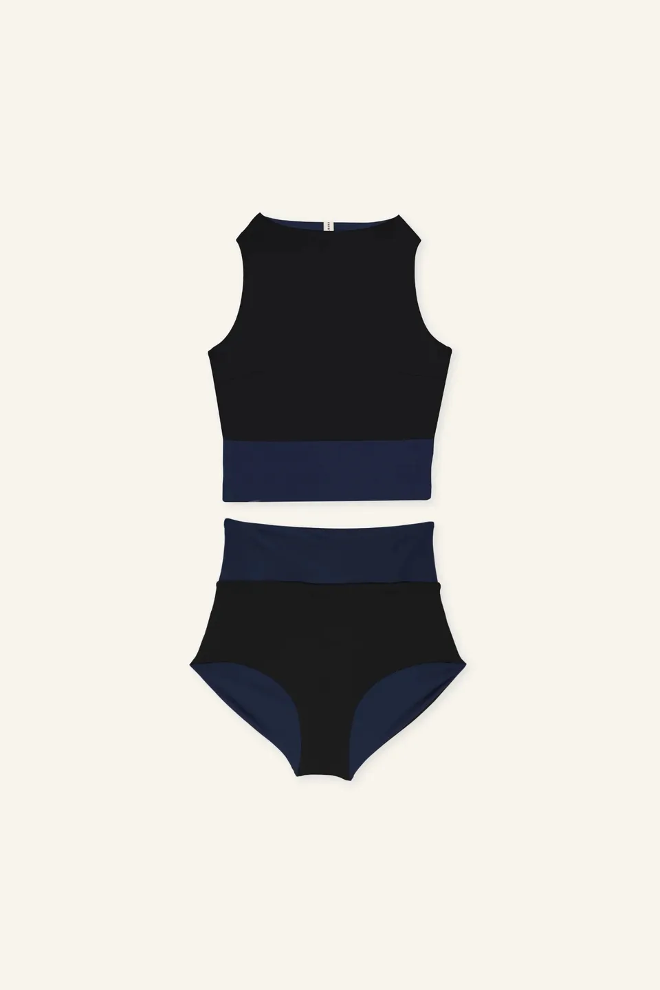 mymarini-surf-set-bikini-set-black-navy image 1