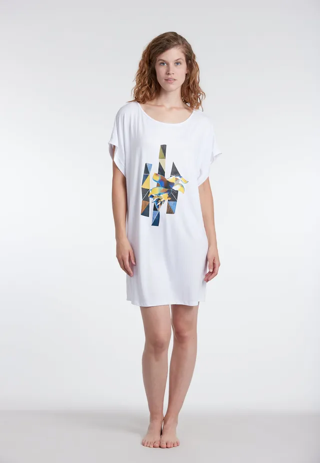 sunflair-solid-print-shirt-wei-geo-print-strandshirt-oversize image 1