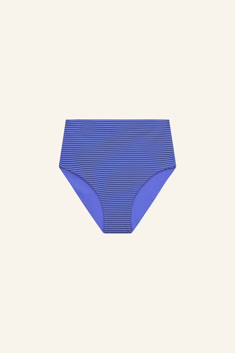 mymarini-highwaist-shorts-stripe-25-bikinihose-blau-orange-gestreift image 1