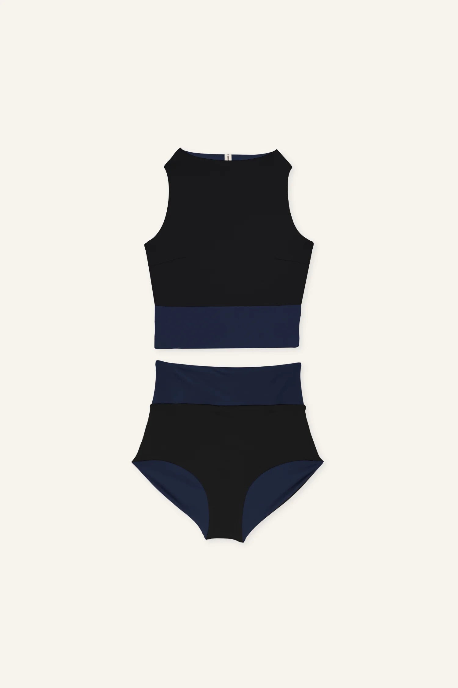 mymarini-surf-set-bikini-set-black-navy image 1