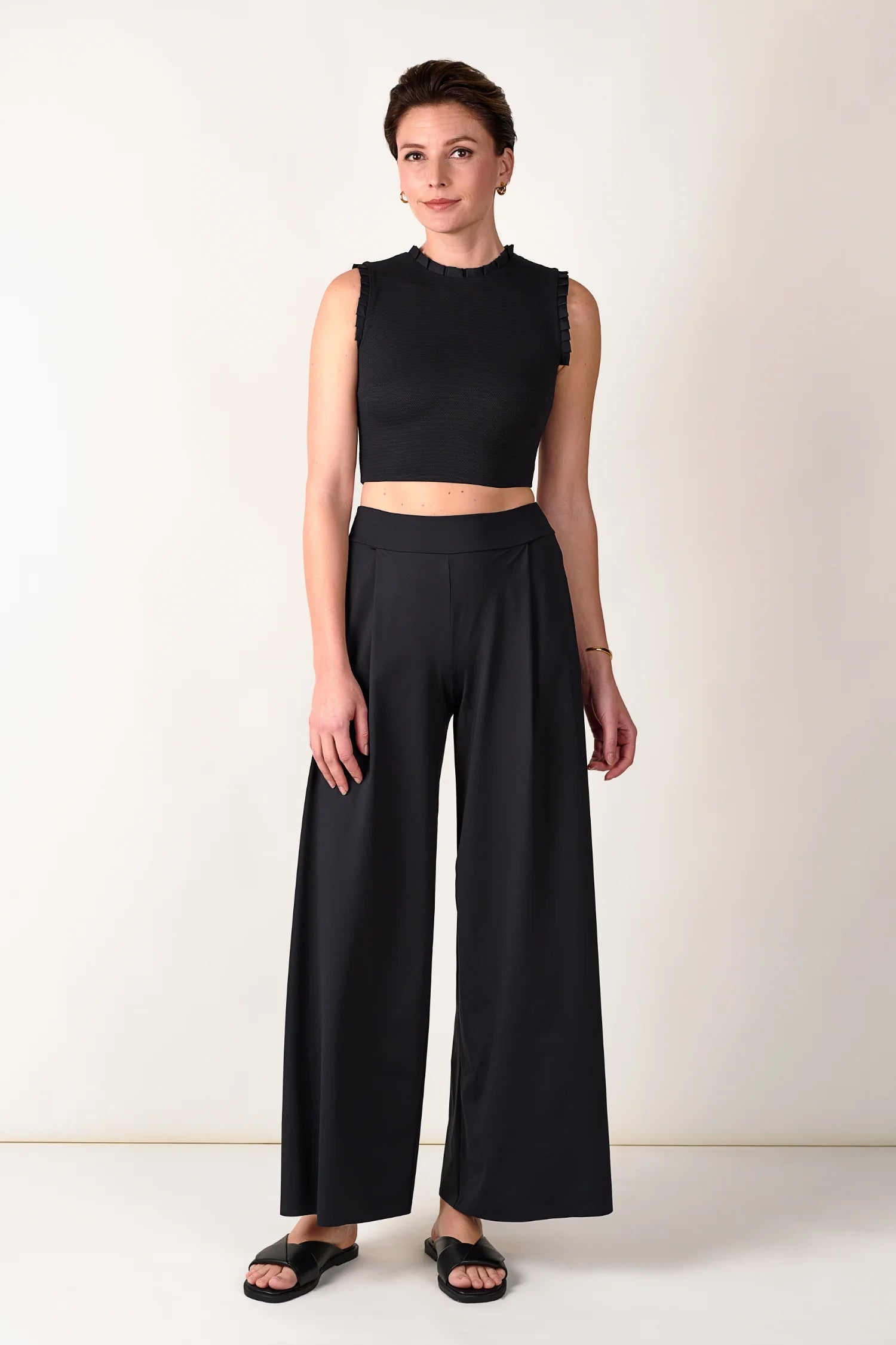 mymarini-pleats-set-no-3-zweiteiler-top-marlenehose-black image 5