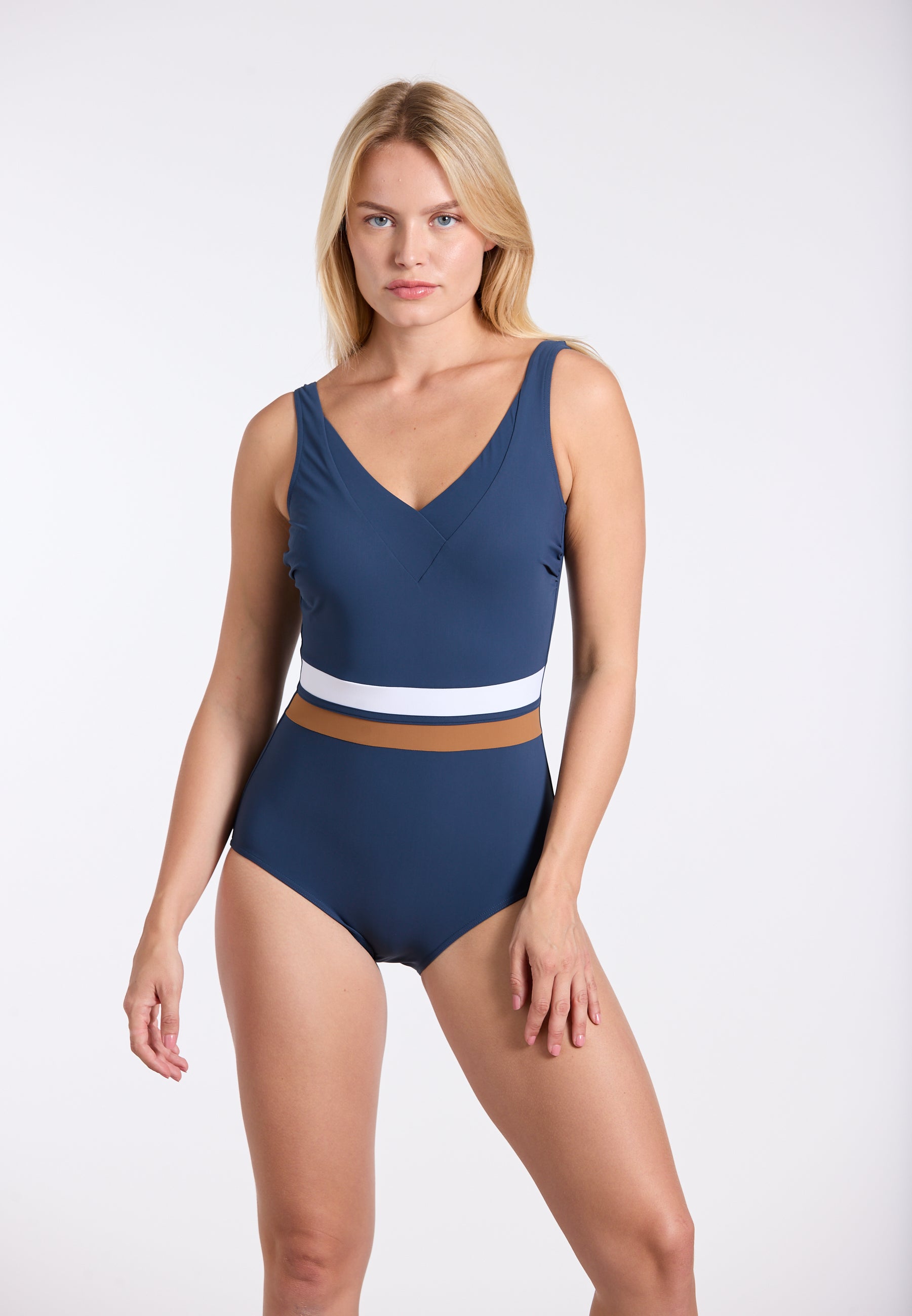 sunflair-stripe-colorblock-swimsuit-blendenanzug image 1