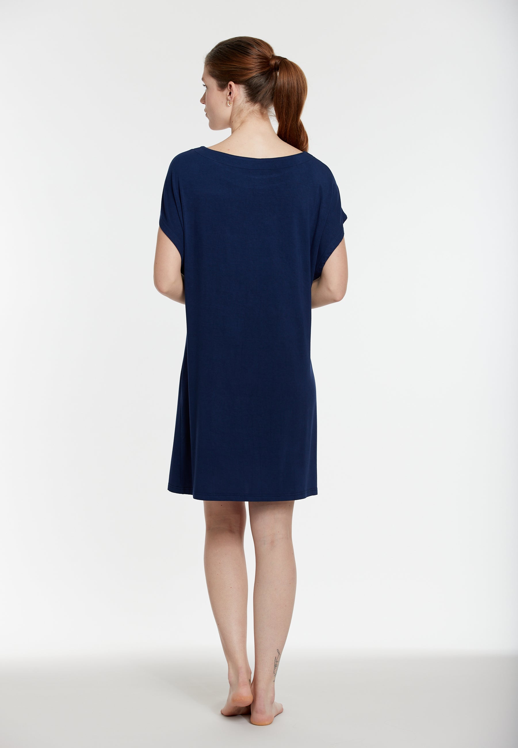 sunmarin-solid-azure-strandkleid-tiefblau-locker image 6