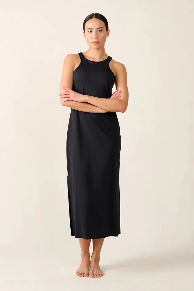 mymarini-swimmy-dress-classics-wendbares-sport-sommerkleid-in-schwarz-grau image 1