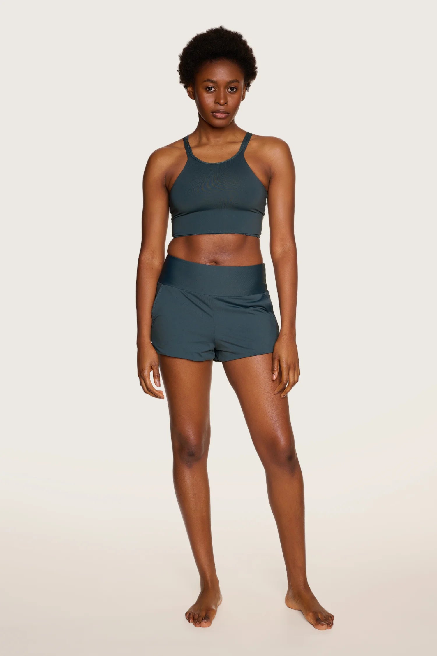 mymarini-loose-shorts-classics-aktive-shorts-mit-taschen-black-grey image 7